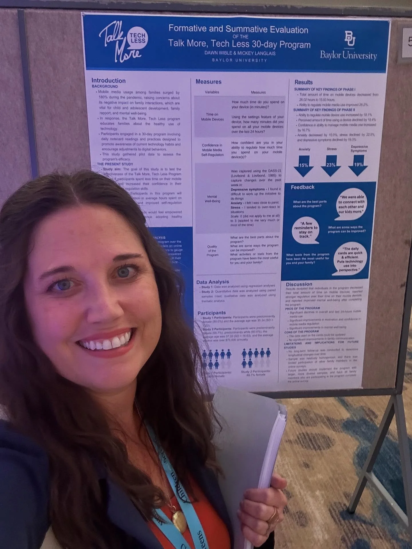 One thing is clear. The studies continue to show the link between screentime use and harm to children. What an honor to present the Talk More. Tech Less. research at the Children and Screens Scientific Congress in DC. To have researchers and practiti