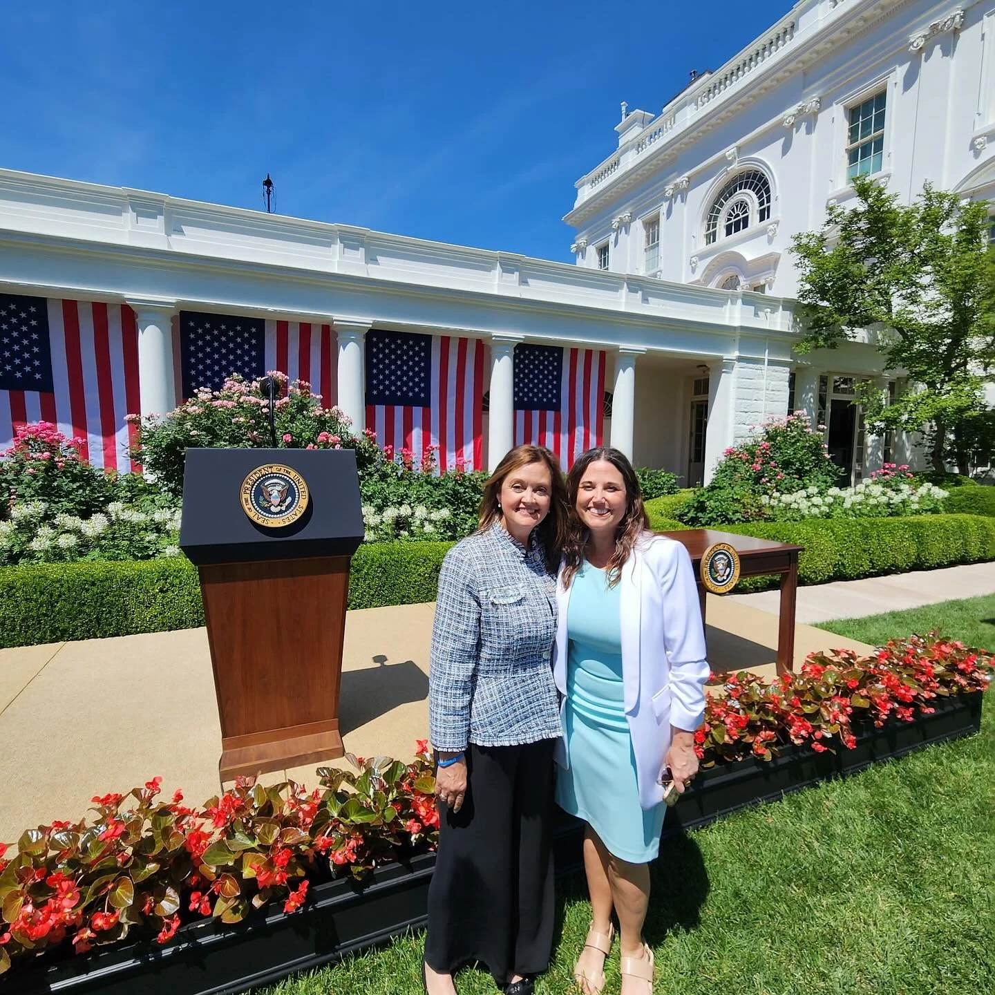 Sitting in the Rose Garden today seeing online safety legislation signed into law was an emotional moment to say the least. The tears won&rsquo;t stop as I take in this day, this work - the lost lives and the saved lives. I was honored to be invited 