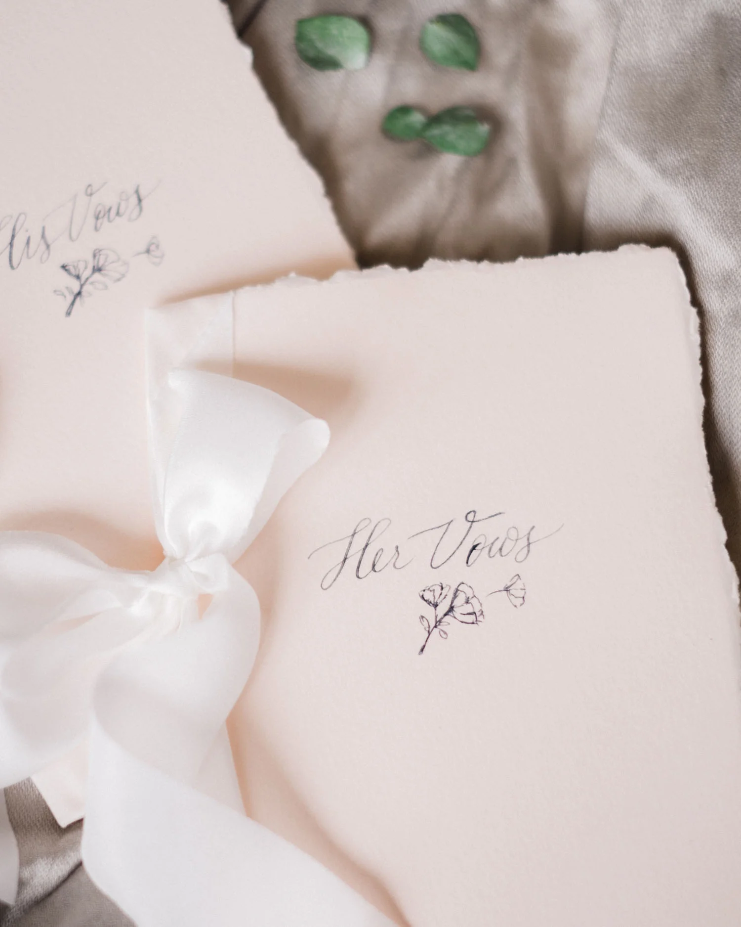 Debbie Wong Design calligrapher Delicate Florals vow books 2.jpg