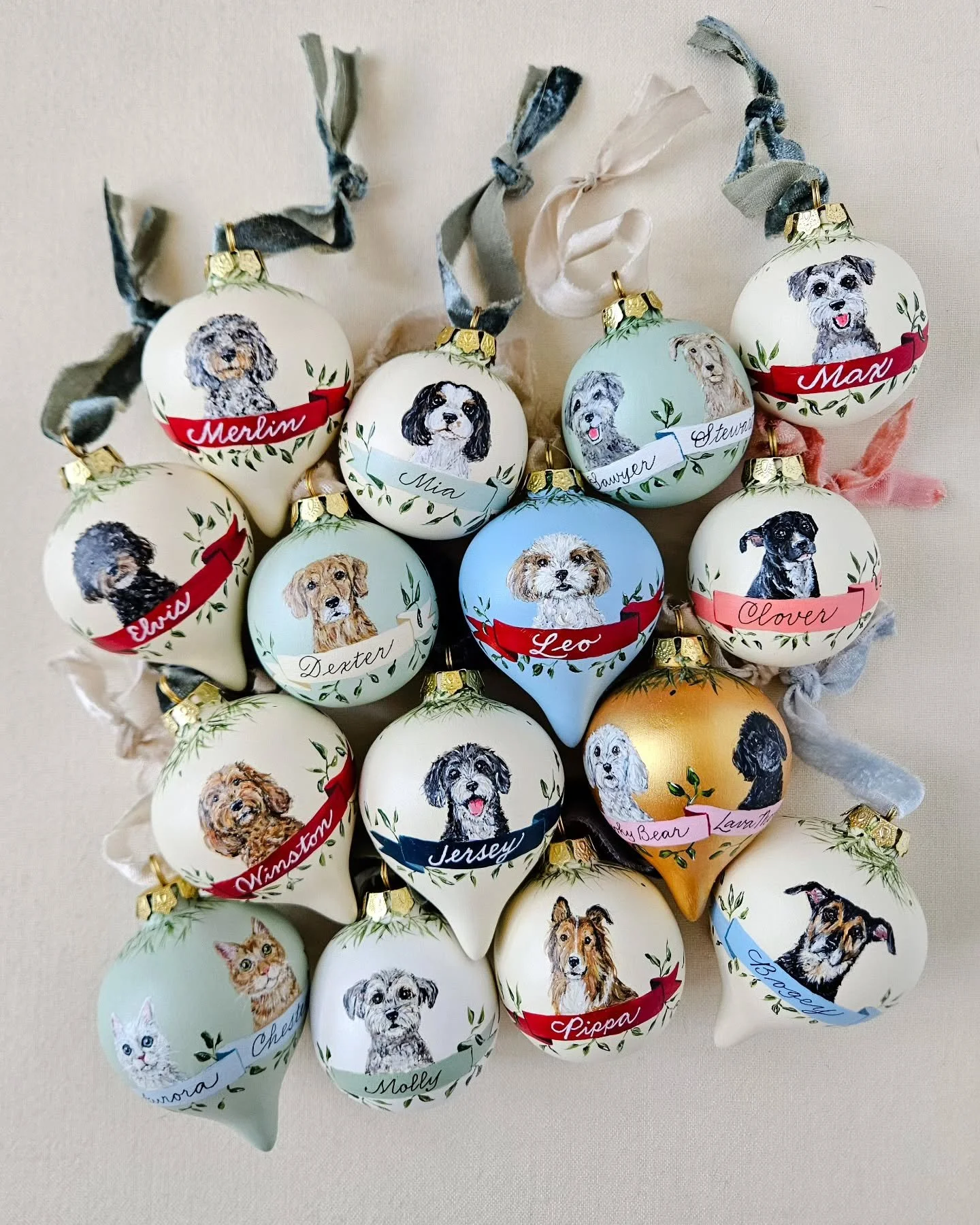 What a year 2025 it has been, and I'm grateful for the all connections and memories made. 🤍&nbsp; All the pets painted in 2025 and I hope they brought so much joy when opened and hung on the tree. 

Happy New Year and hope 2026 will be everything yo