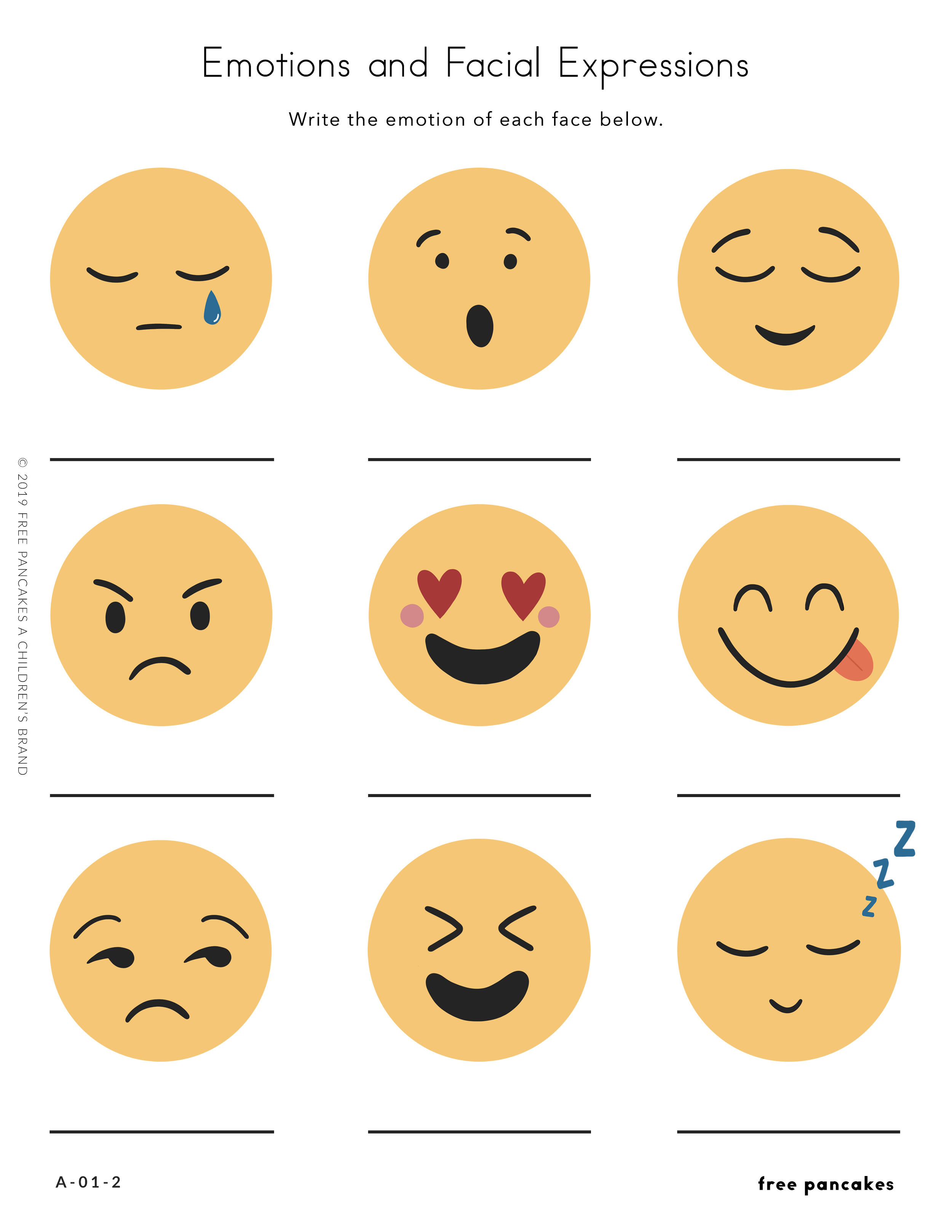 Printable Emotion Flashcards