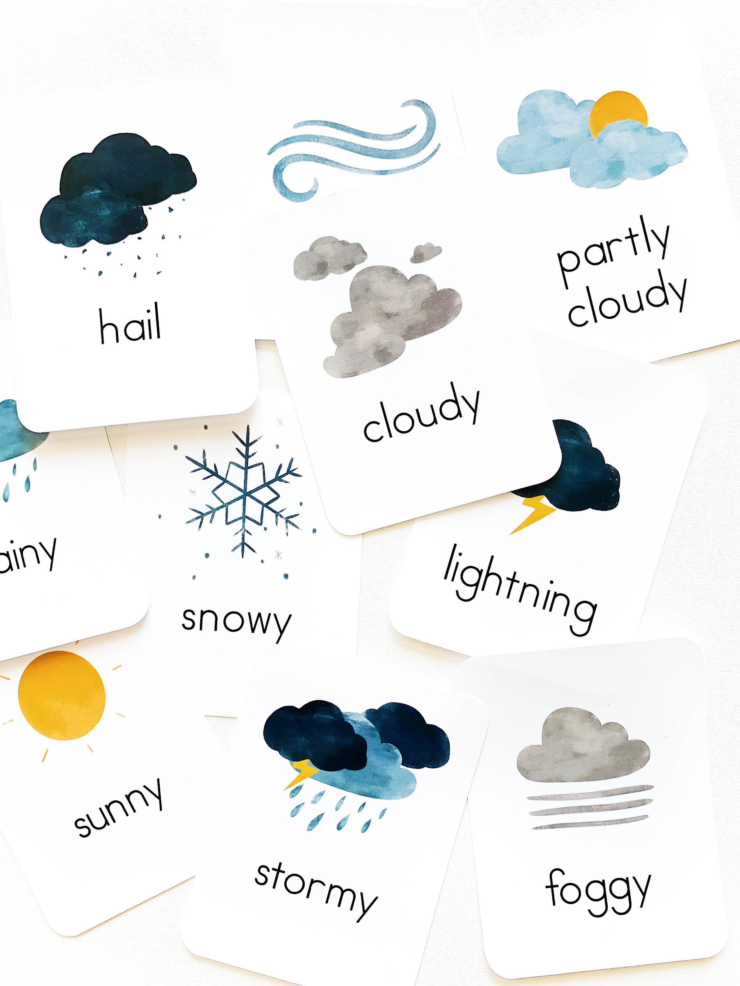 Printable Weather Flashcards Free Pancakes A Children S Brand