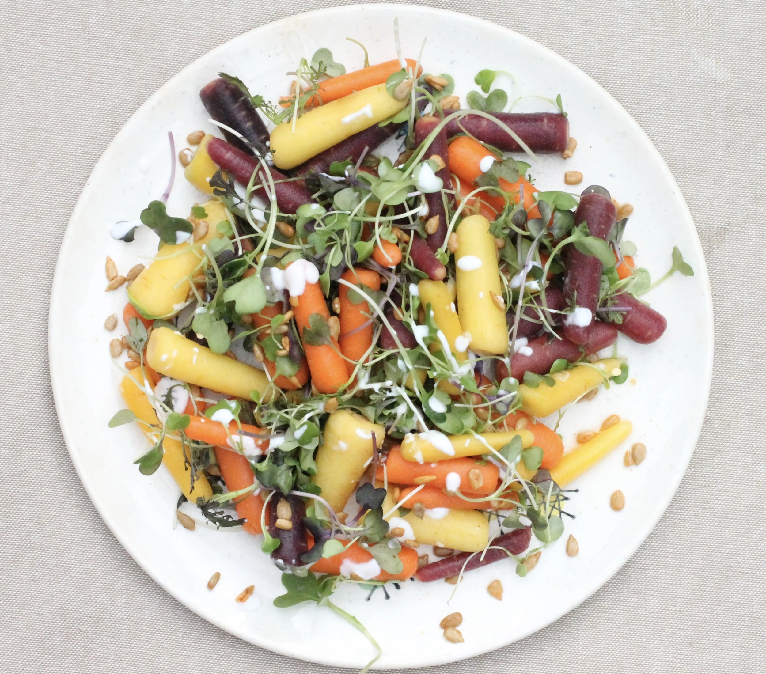 Carrot+ Micro Greens Salad