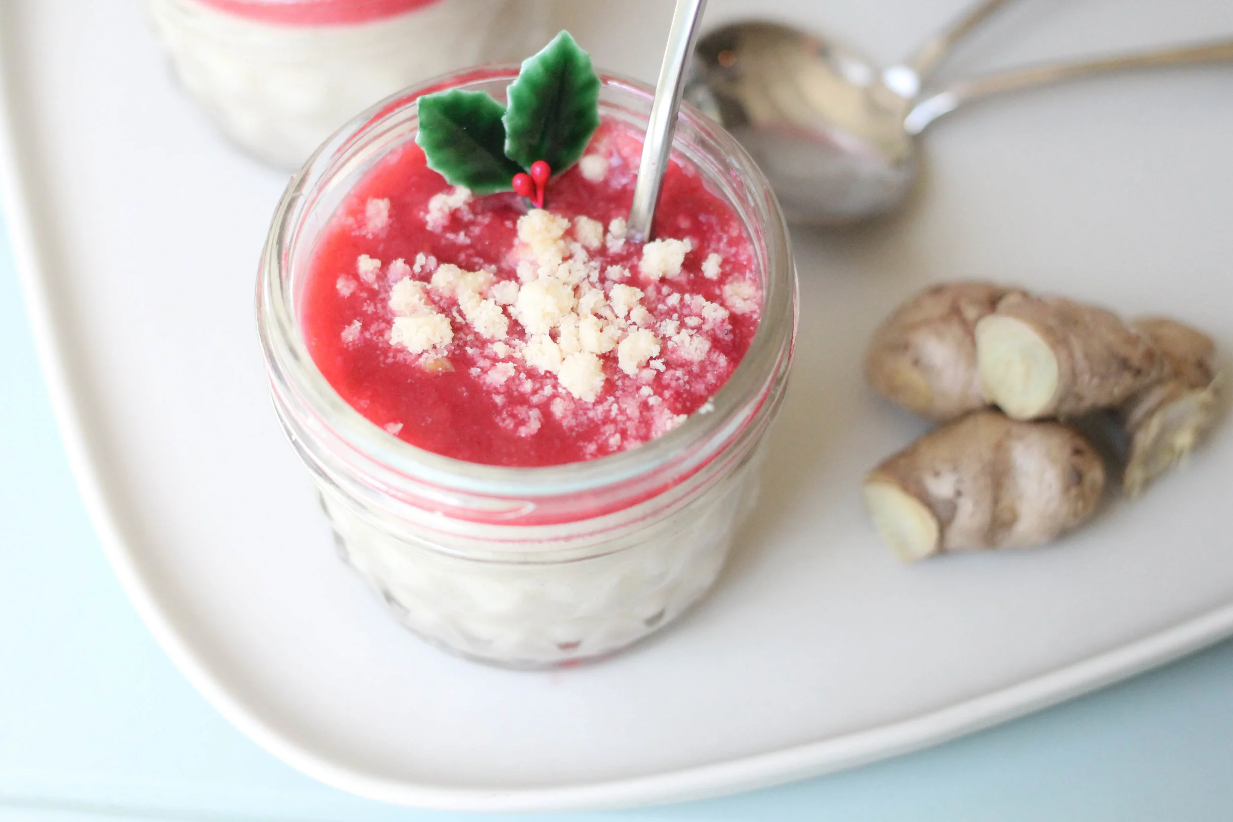 Dairy Free Ginger Panna Cotta