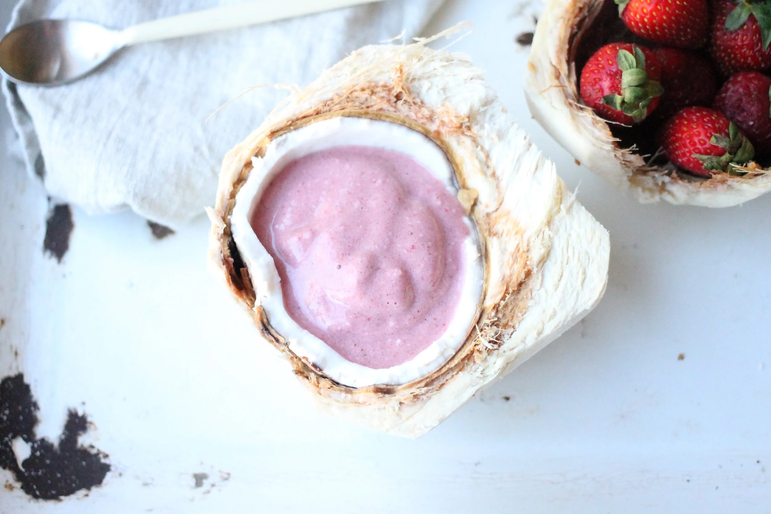 Strawberries + Cream Smoothie