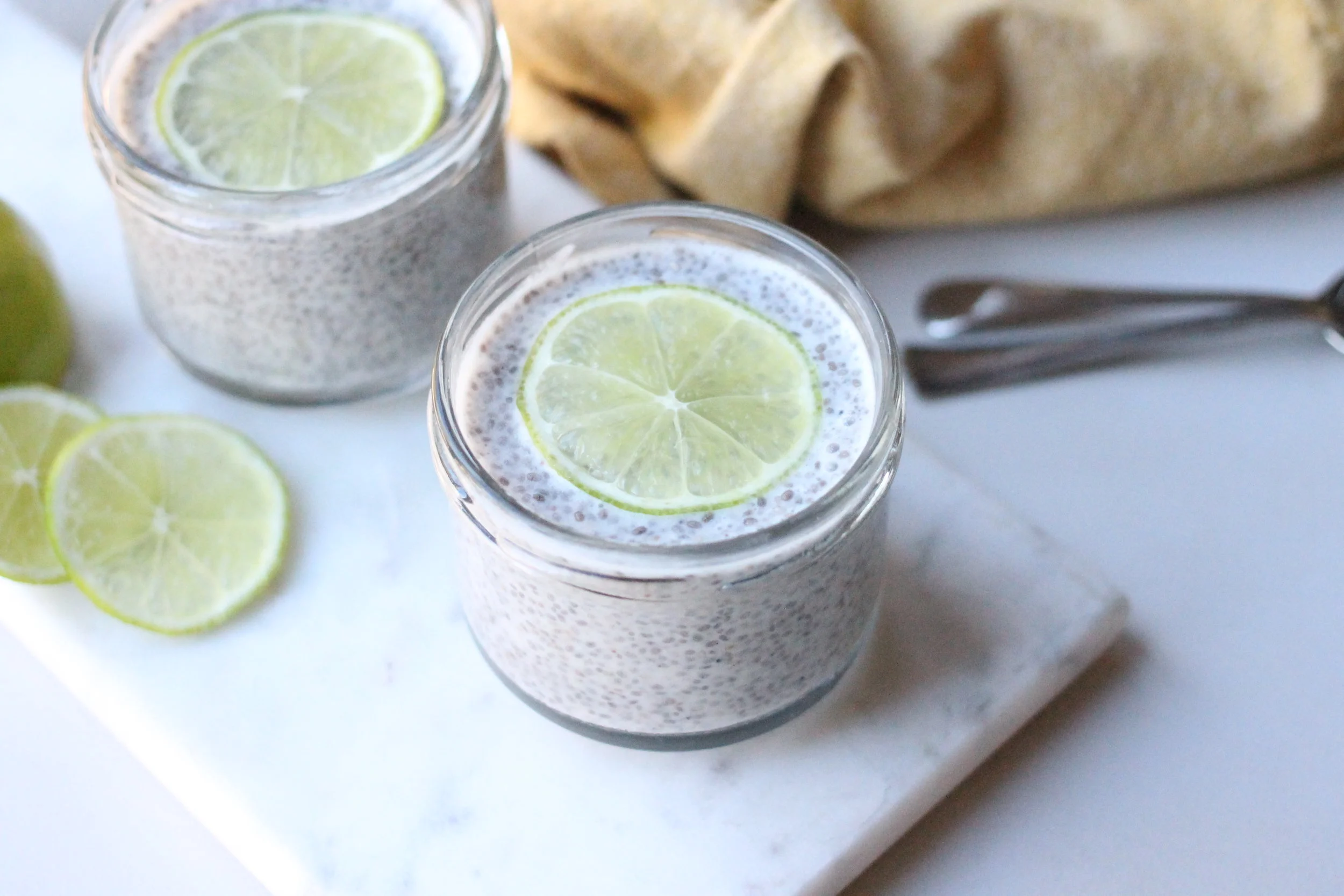Coconut, Cardamom + Lime Chia Pudding 