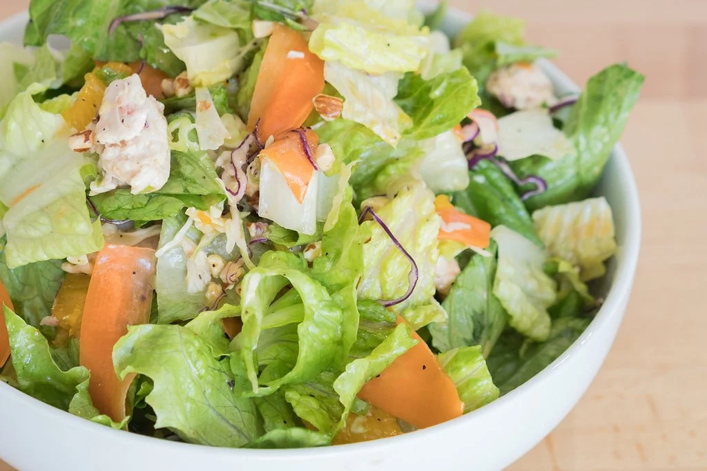 bowl of salad with carrots