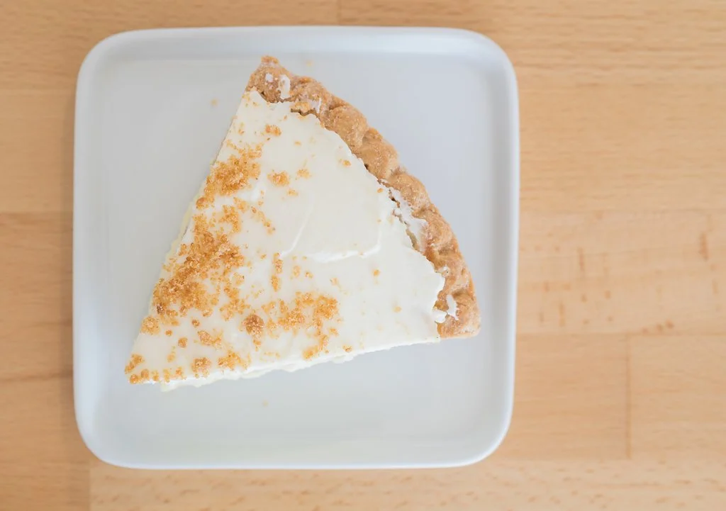 slice of banana cream pie