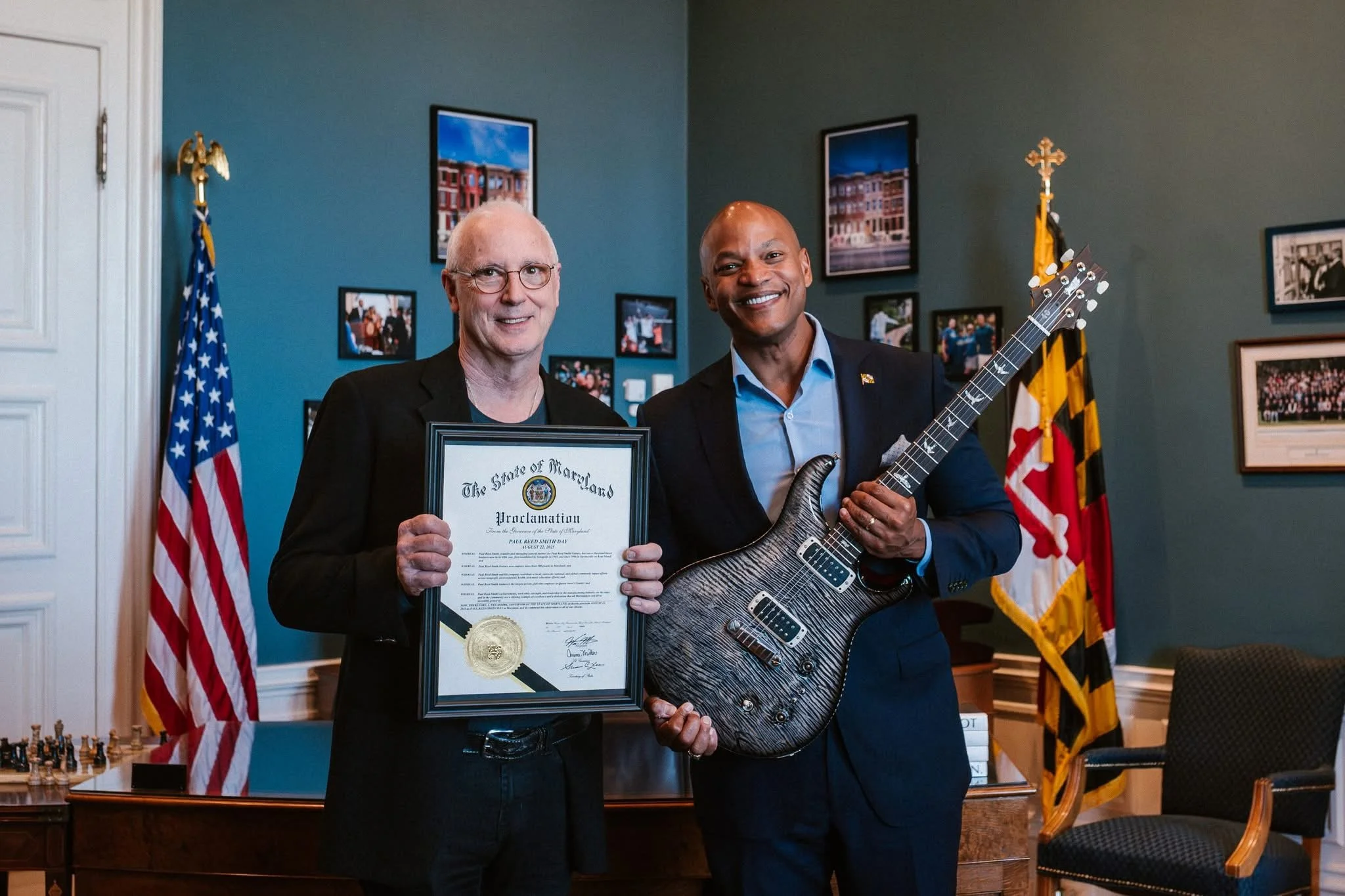 Paul Reed Smith and Governor Wes Moore