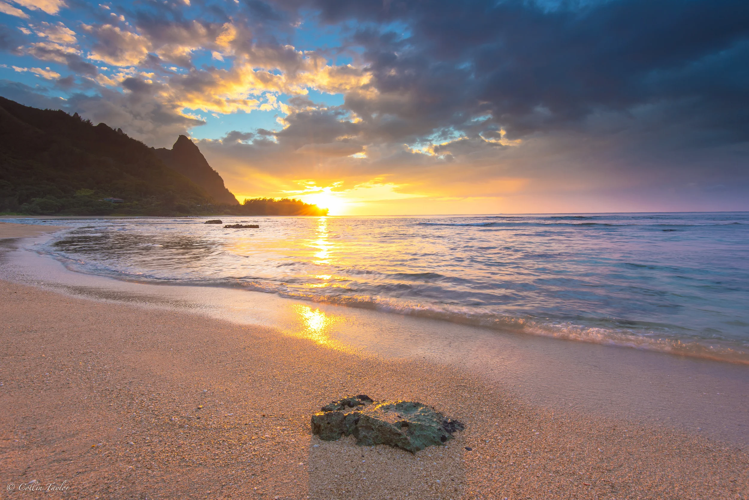 Sunset Tunnels Beach - Kauai, HI