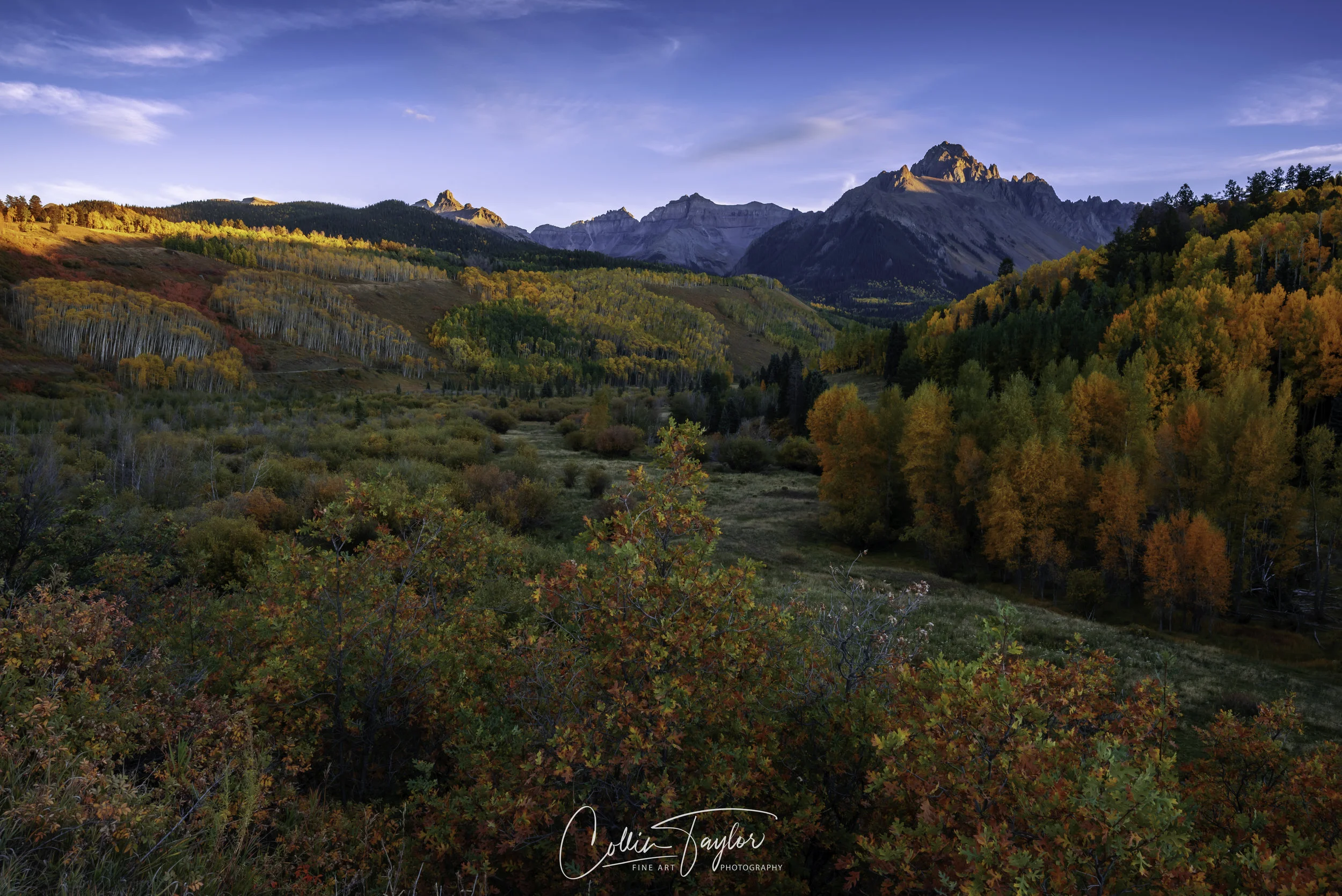Mount Sneffels in the Autumn at Sunset - Telluride, CO