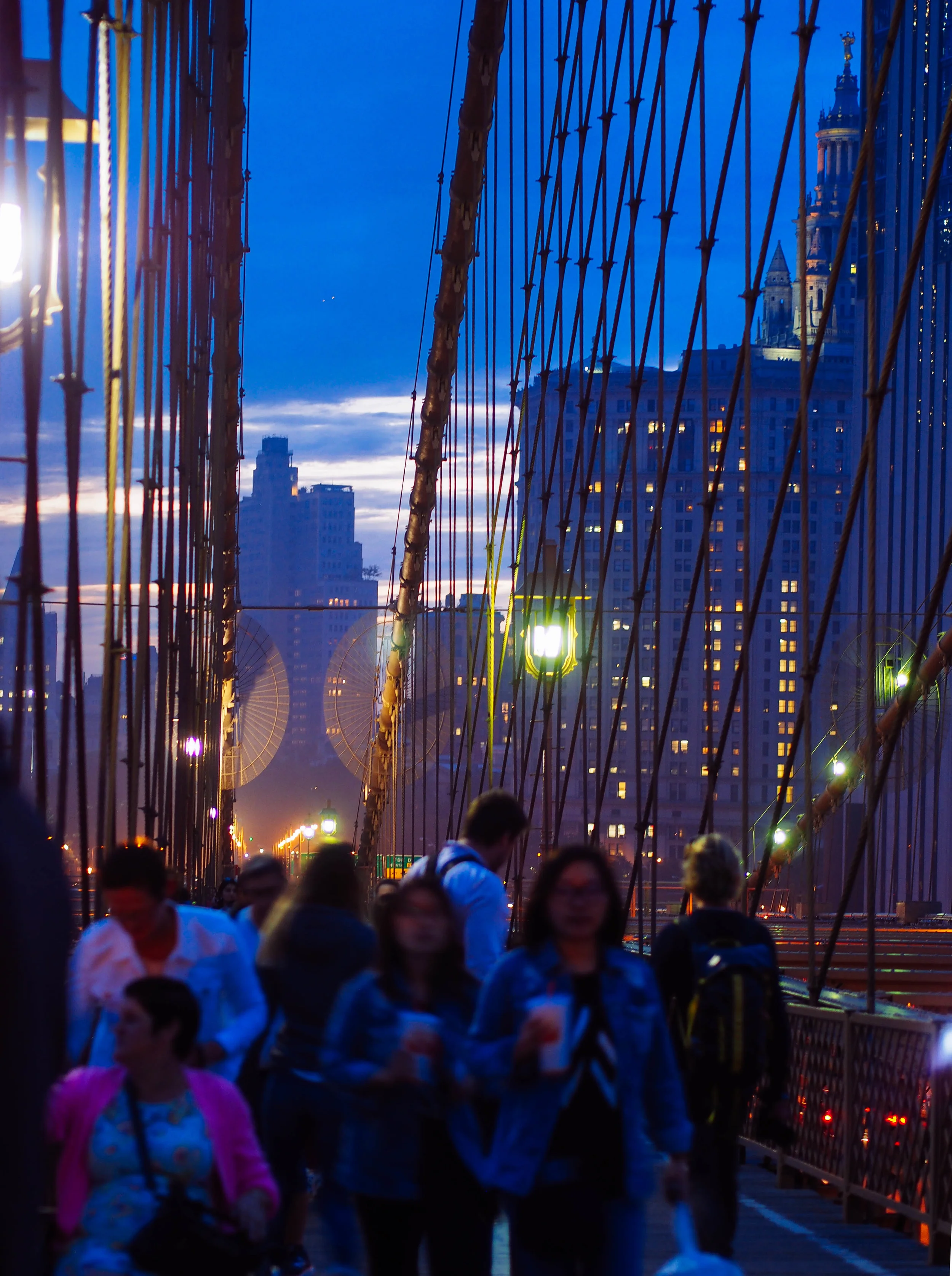 Golden Hour // Brooklyn Bridge -- 1/10 sec. f/1.8