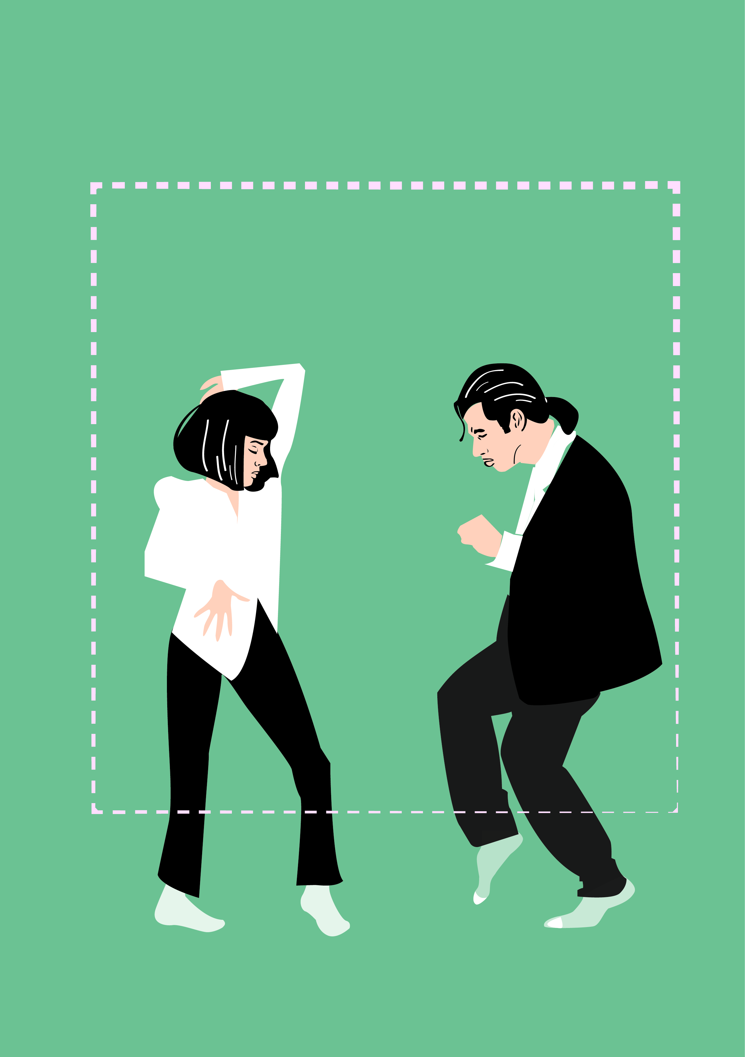 Illustration Vector "Don't Be A Square" by Brye Zhane 2017