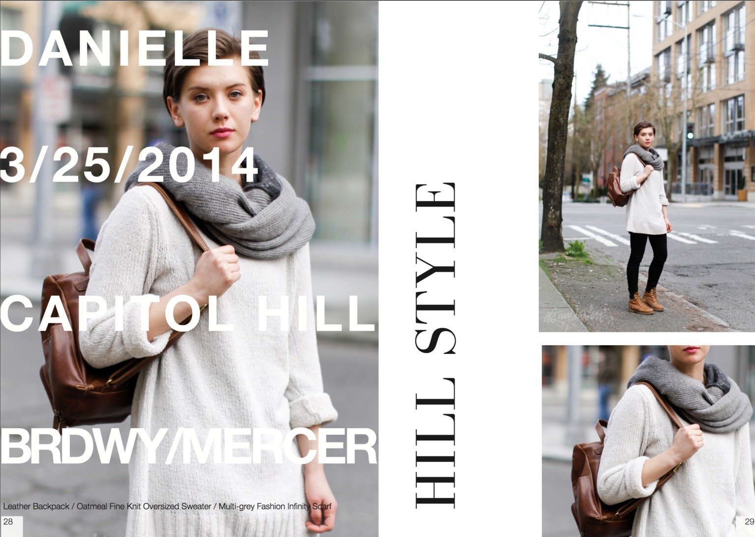 Seattle Street Fashion Magazine, layout and print design 2015