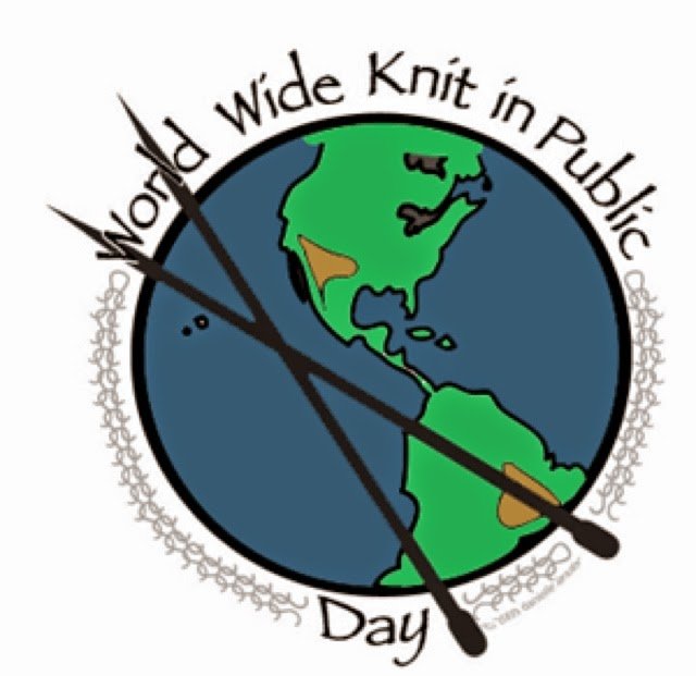 International Knit in Public Day – Knit-In at Three Sheep