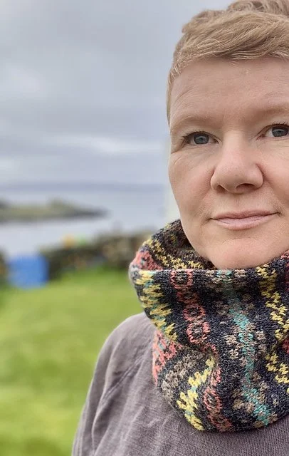 Shetland Wool Week, Hansel Knit-a-Long, part 2 and zoom Gudrun Johnston