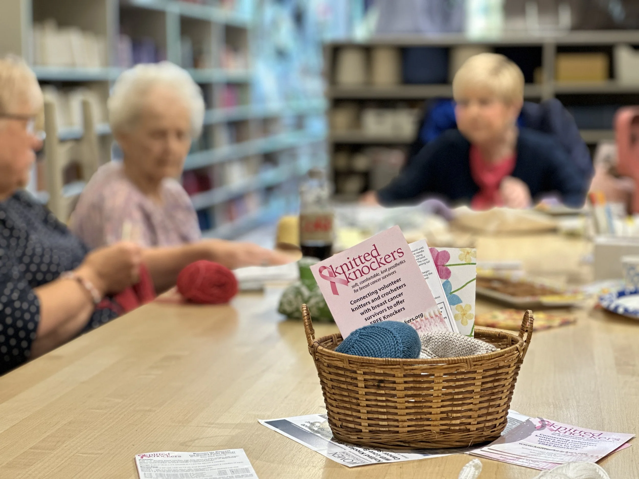 Three Sheep makers create handmade gifts of comfort and care for the annual Pink Ribbon Tea.
