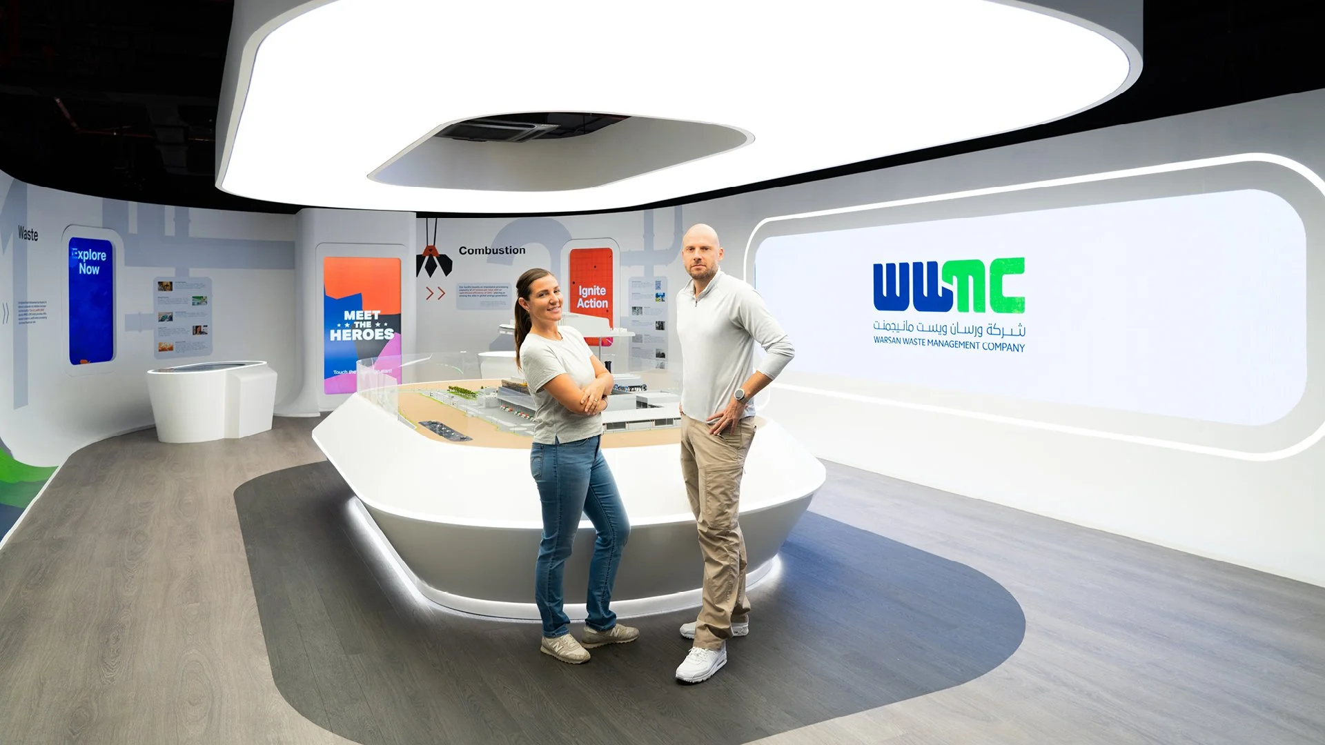   1. Waste   An introduction to the scale of the global waste challenge and how the Warsan facility transforms landfill into a valuable energy resource.   2. Meet the Heroes   A playful mix-and-match interactive that introduces the engineers and spec