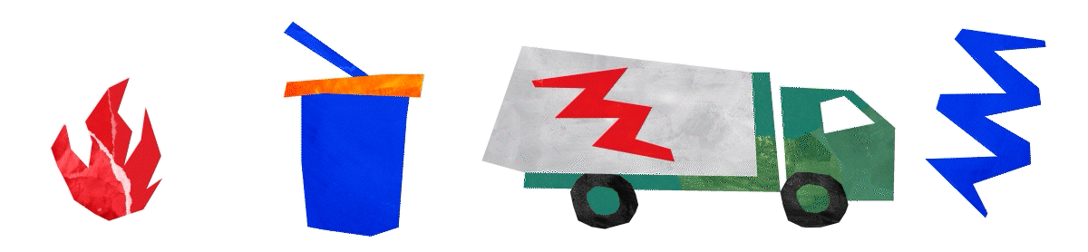   Animation   At the heart of the experience is a three-minute animated film explaining the entire waste-to-energy process. Using the same illustrative language, the animation breaks down a highly complex industrial system into a story that anyone ca