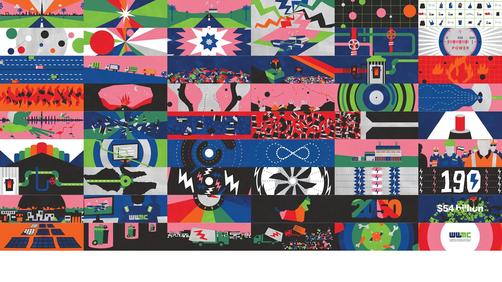   Six Moments of Discovery   The experience centre unfolds across six interactive stations, each exploring a stage of the waste-to-energy story. 