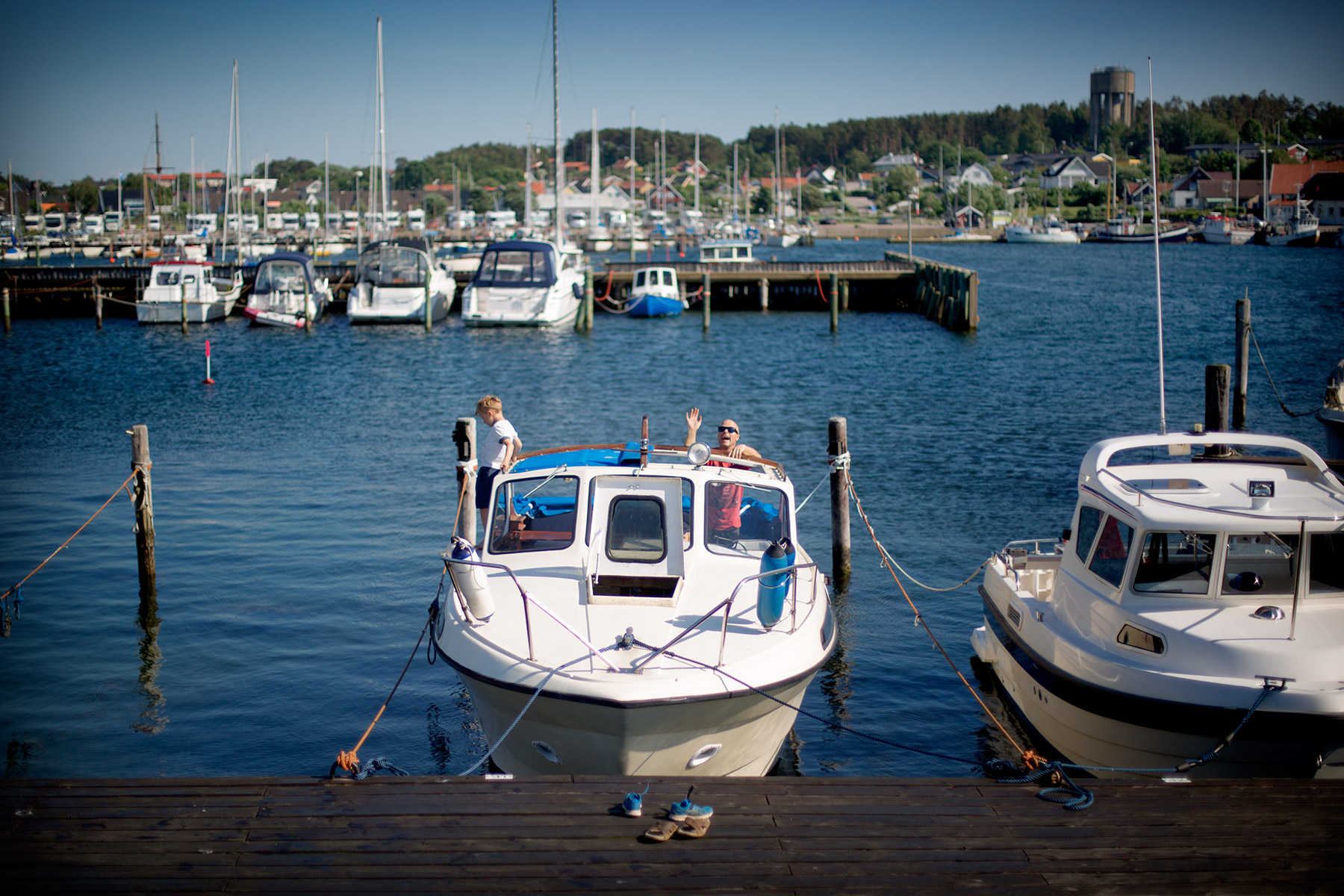 Fredagkväll i hamnen