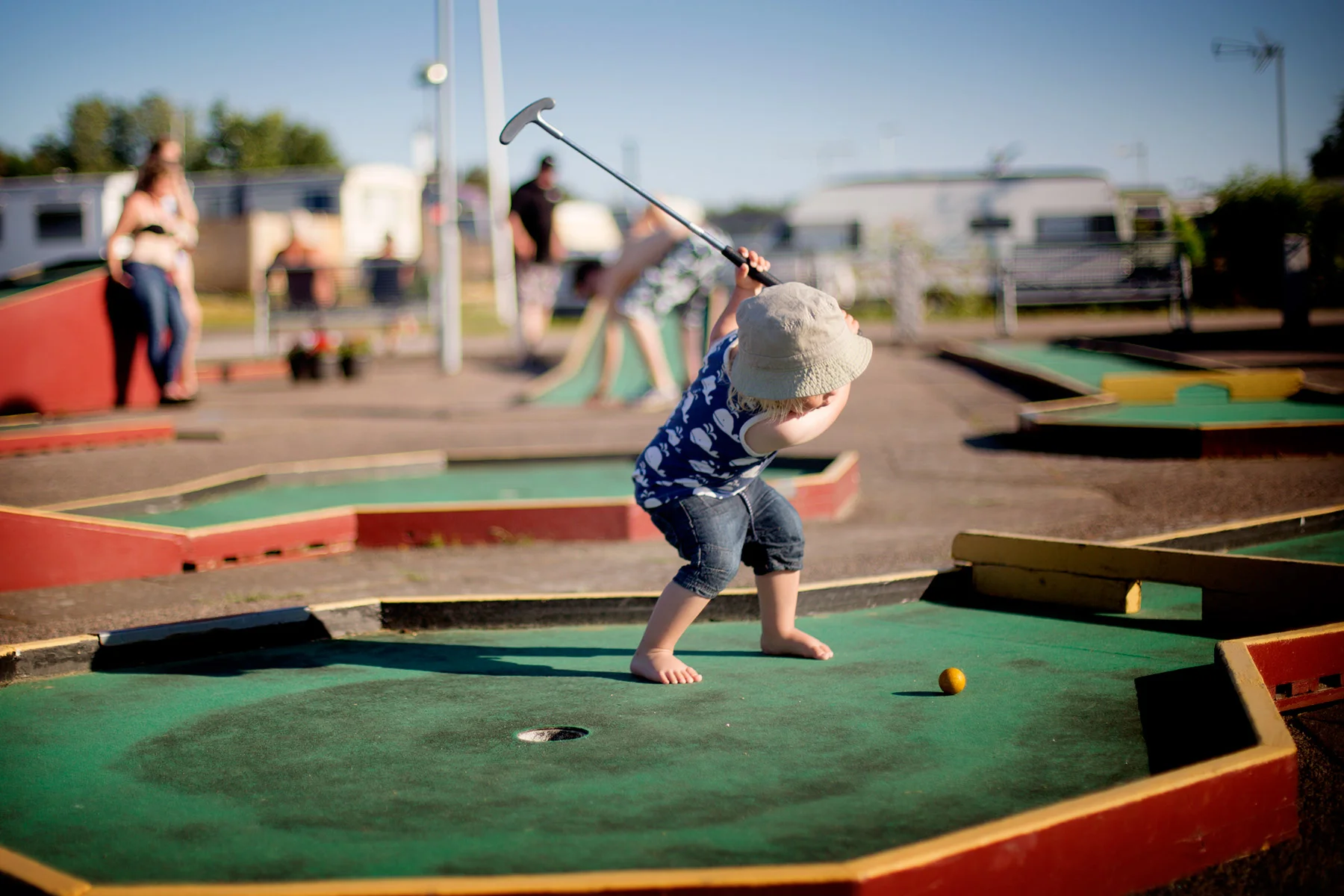 Minigolf i Espevik