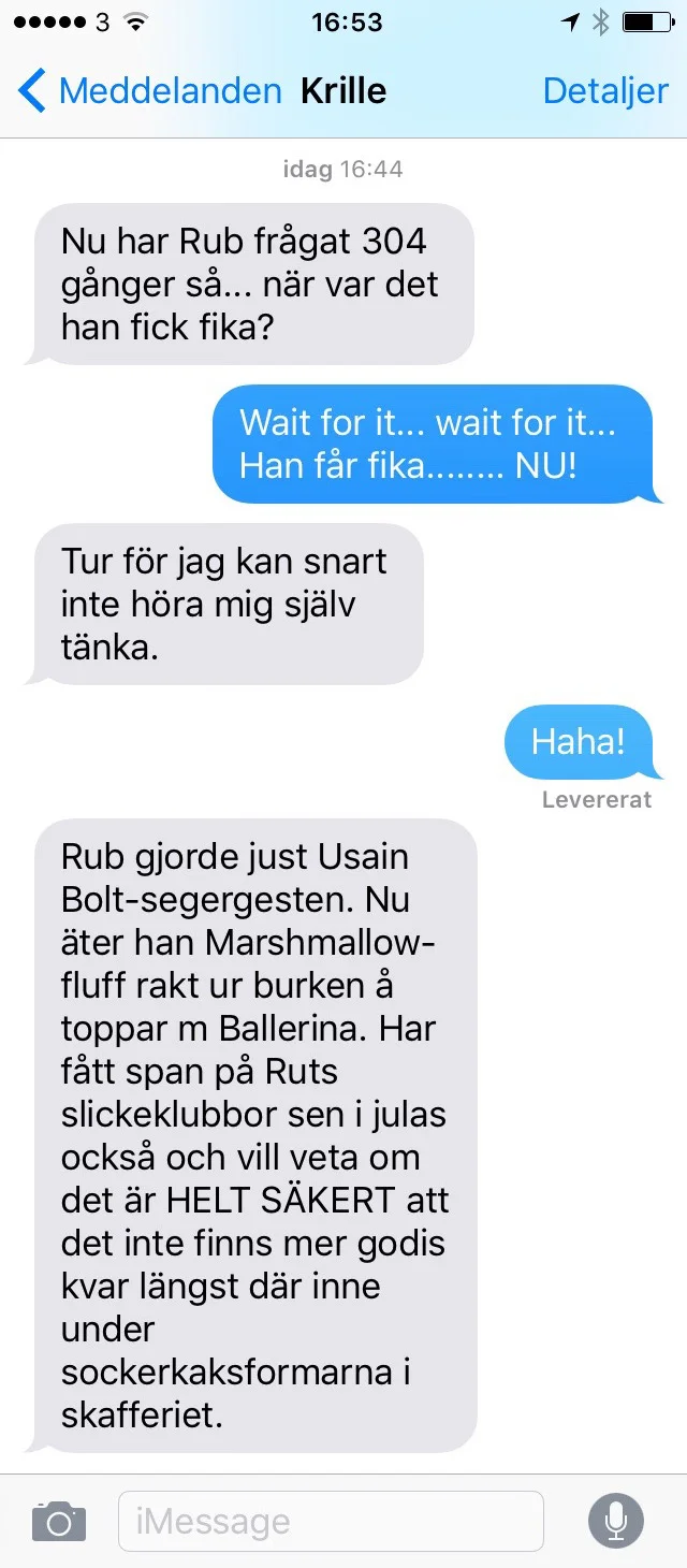 Strax efter bananlack hos tandläkaren