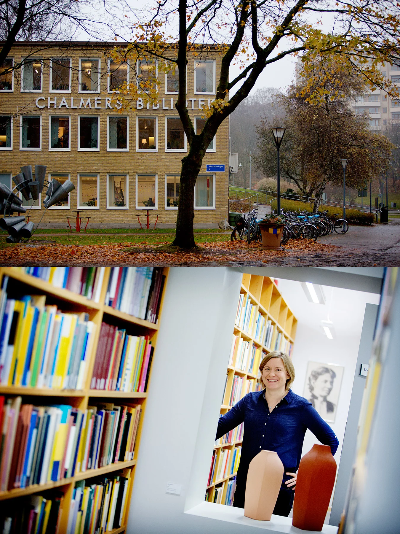 Matematikforskaren Johanna Pejlare, en regnig dag på Chalmers.