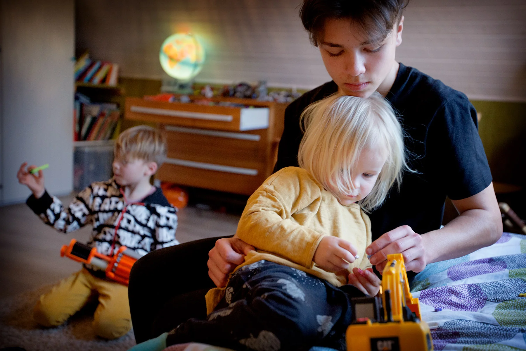 De där sällsamma stunderna av frid och tillsammanslek