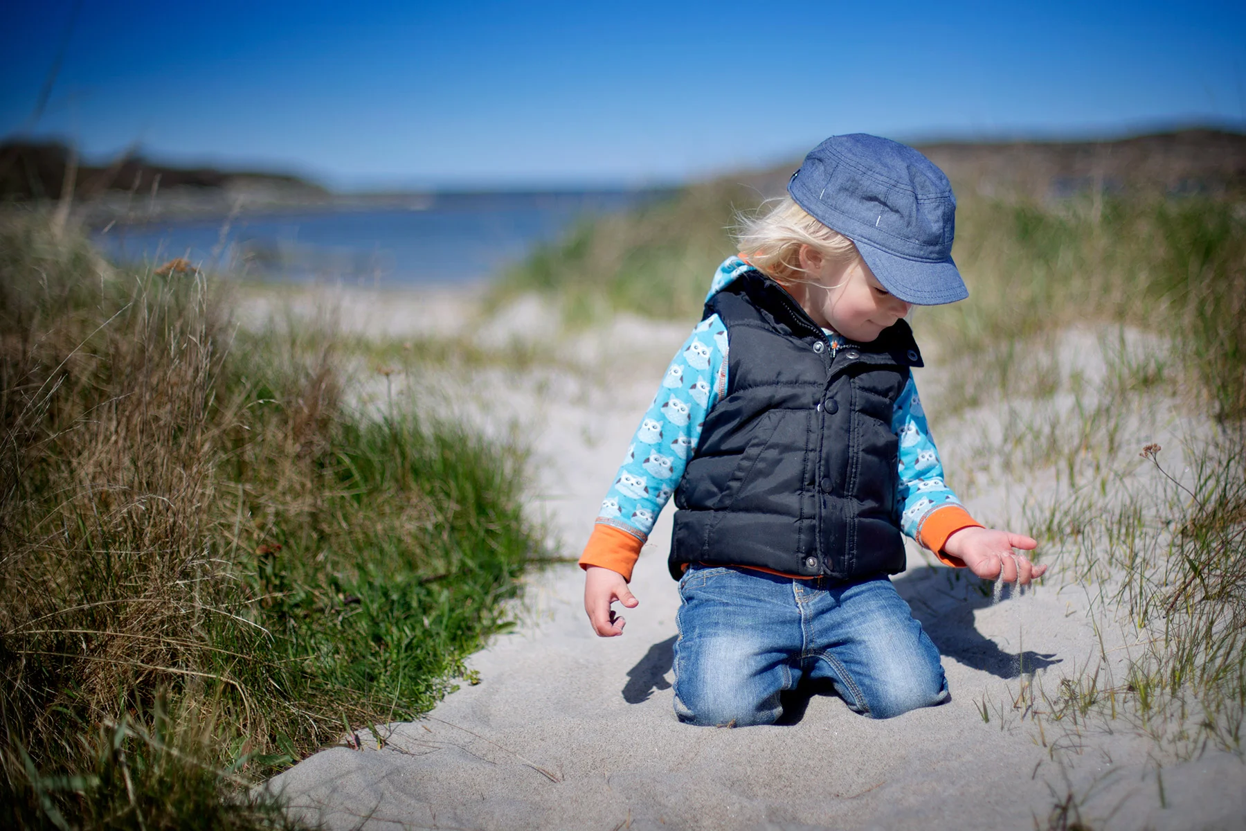 Sand mellan fingrarna