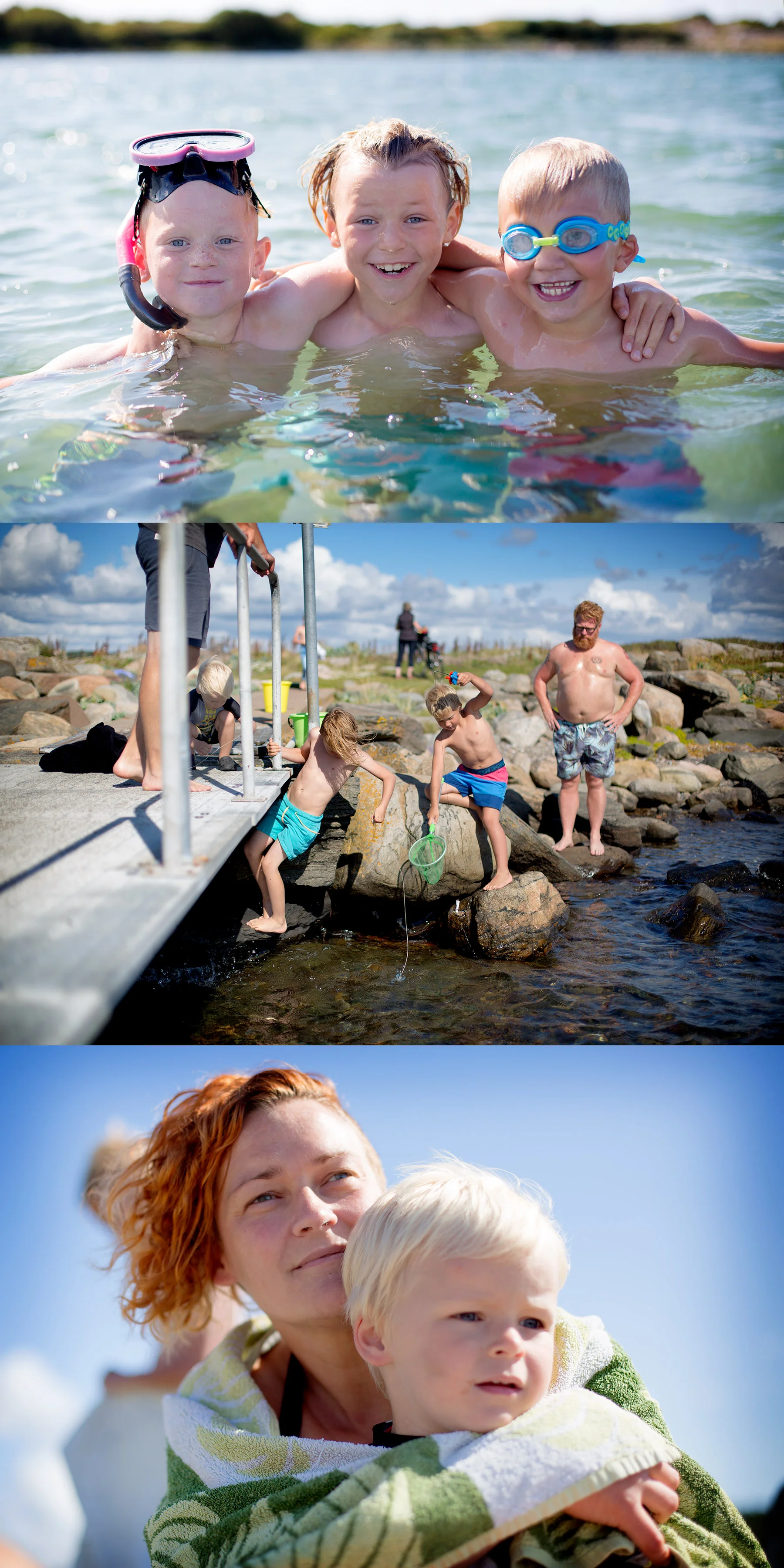Mera strand. Nu när sommarlovet hankar på sista versen.