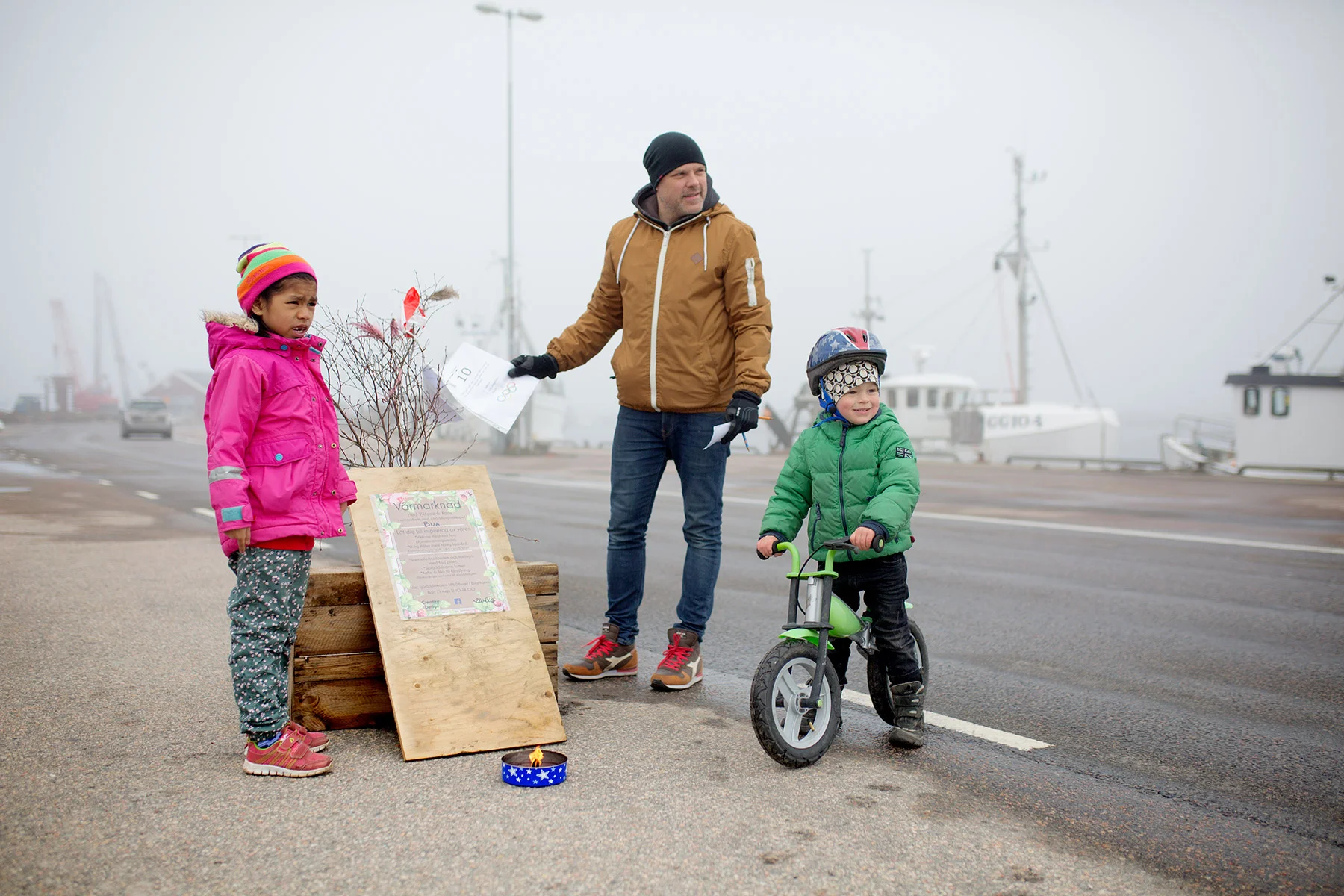 Vårmarknad på hamnen