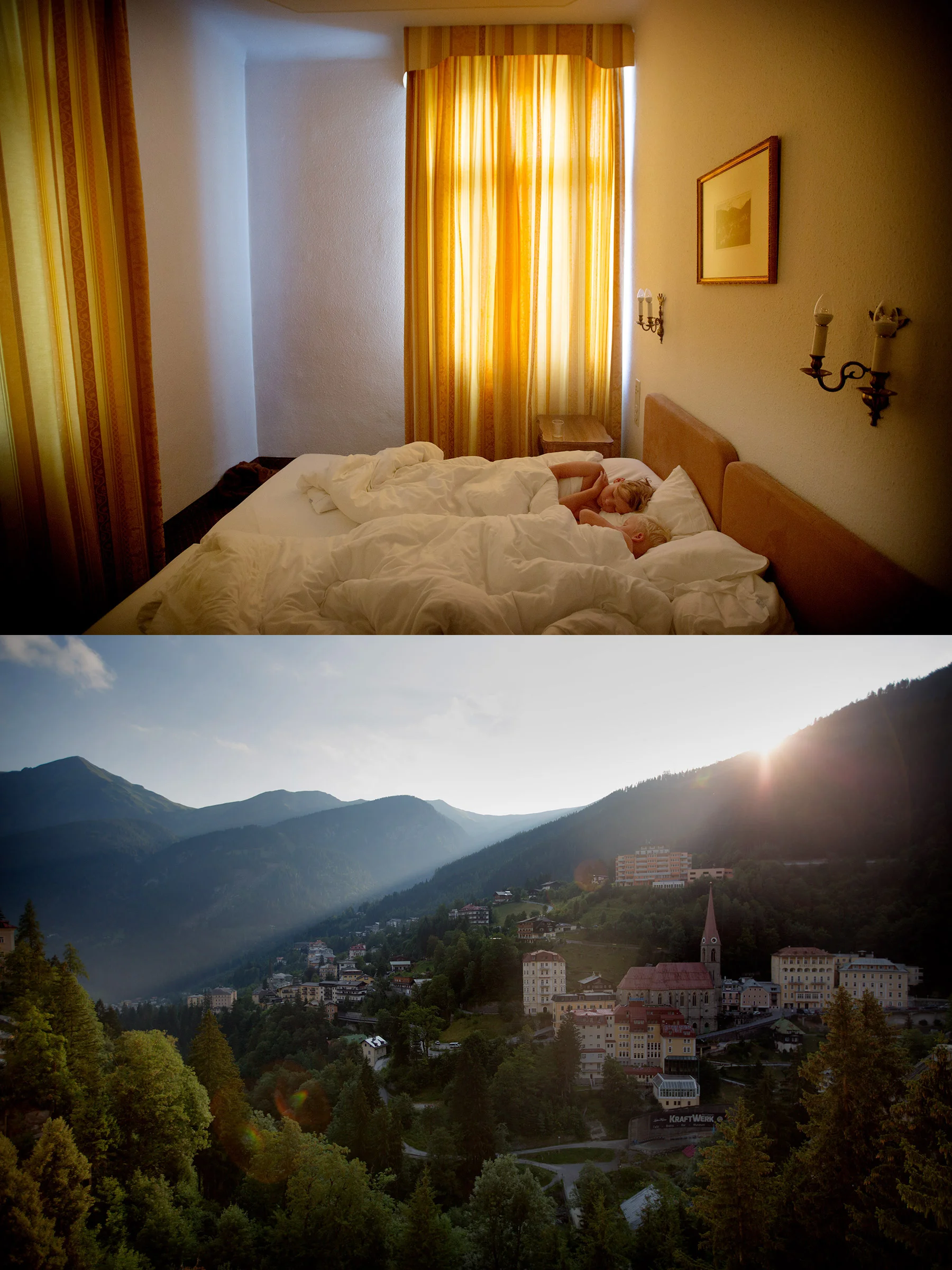 En morgon mellan bergen