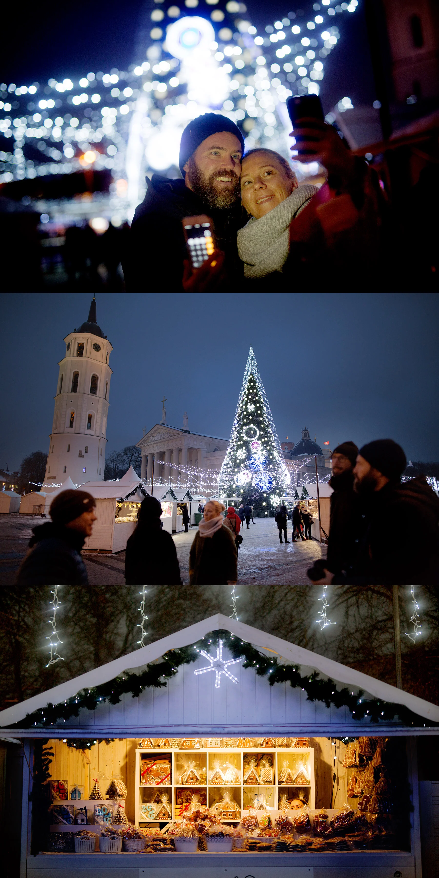Kväll på julmarknaden