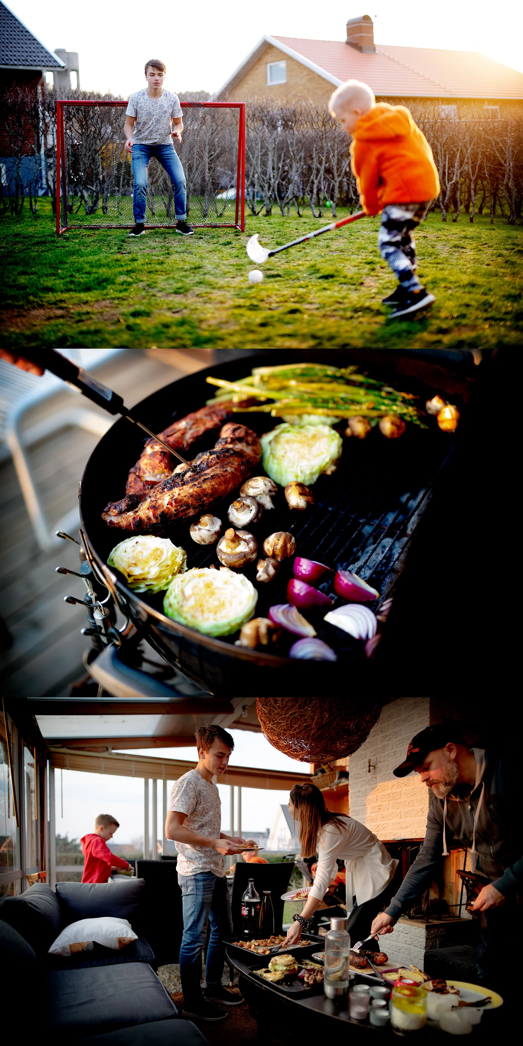 Grillkväll med finbesök