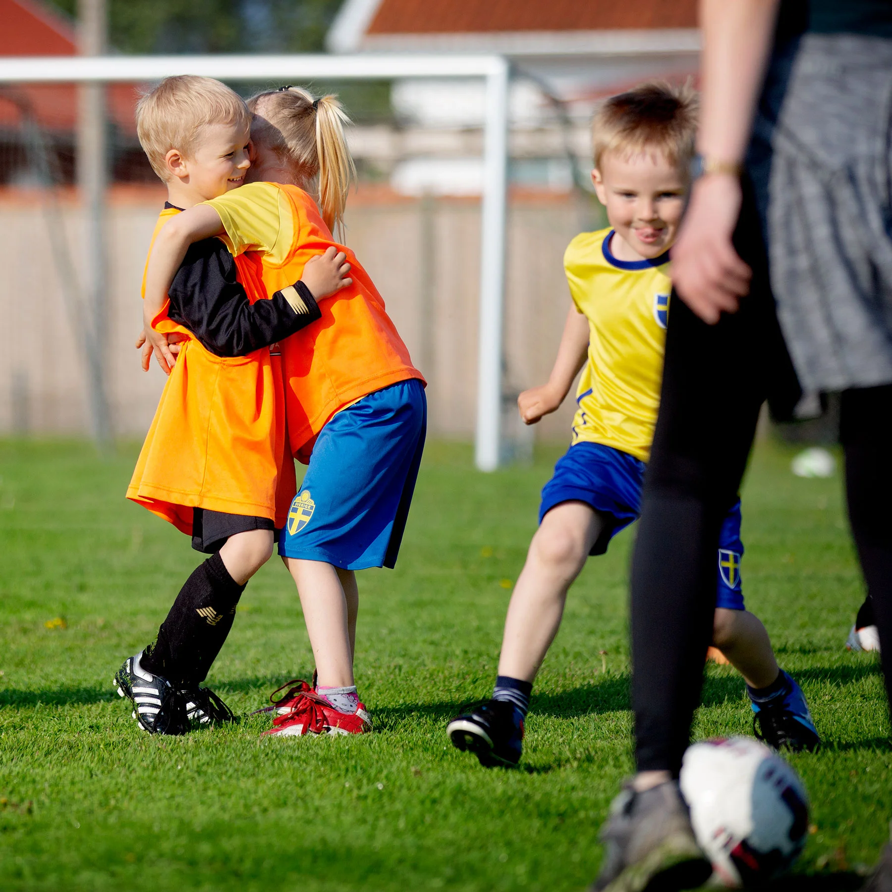 Fotbollslekis på Västkustvallen