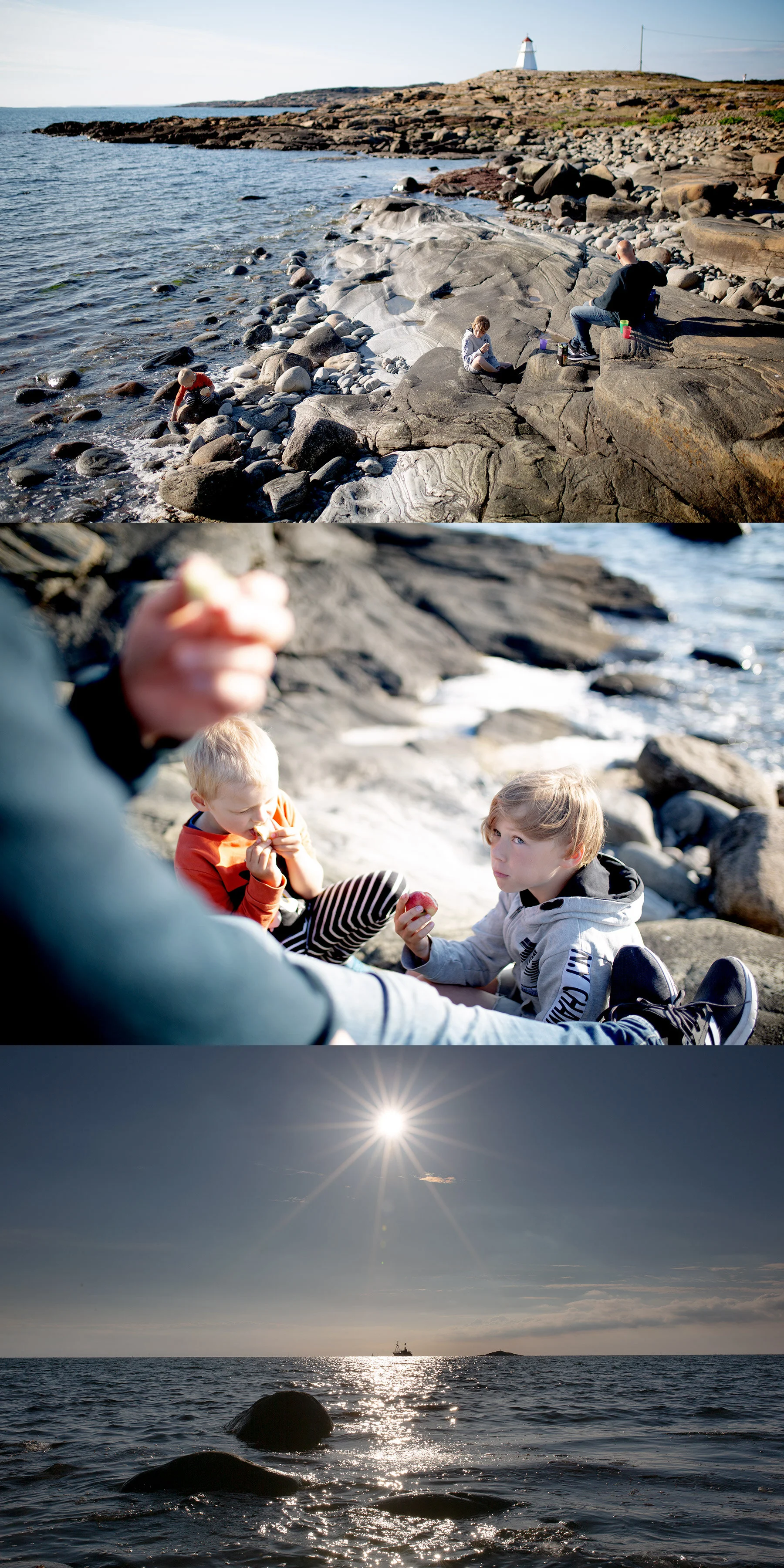 Kvällsmat vid havet