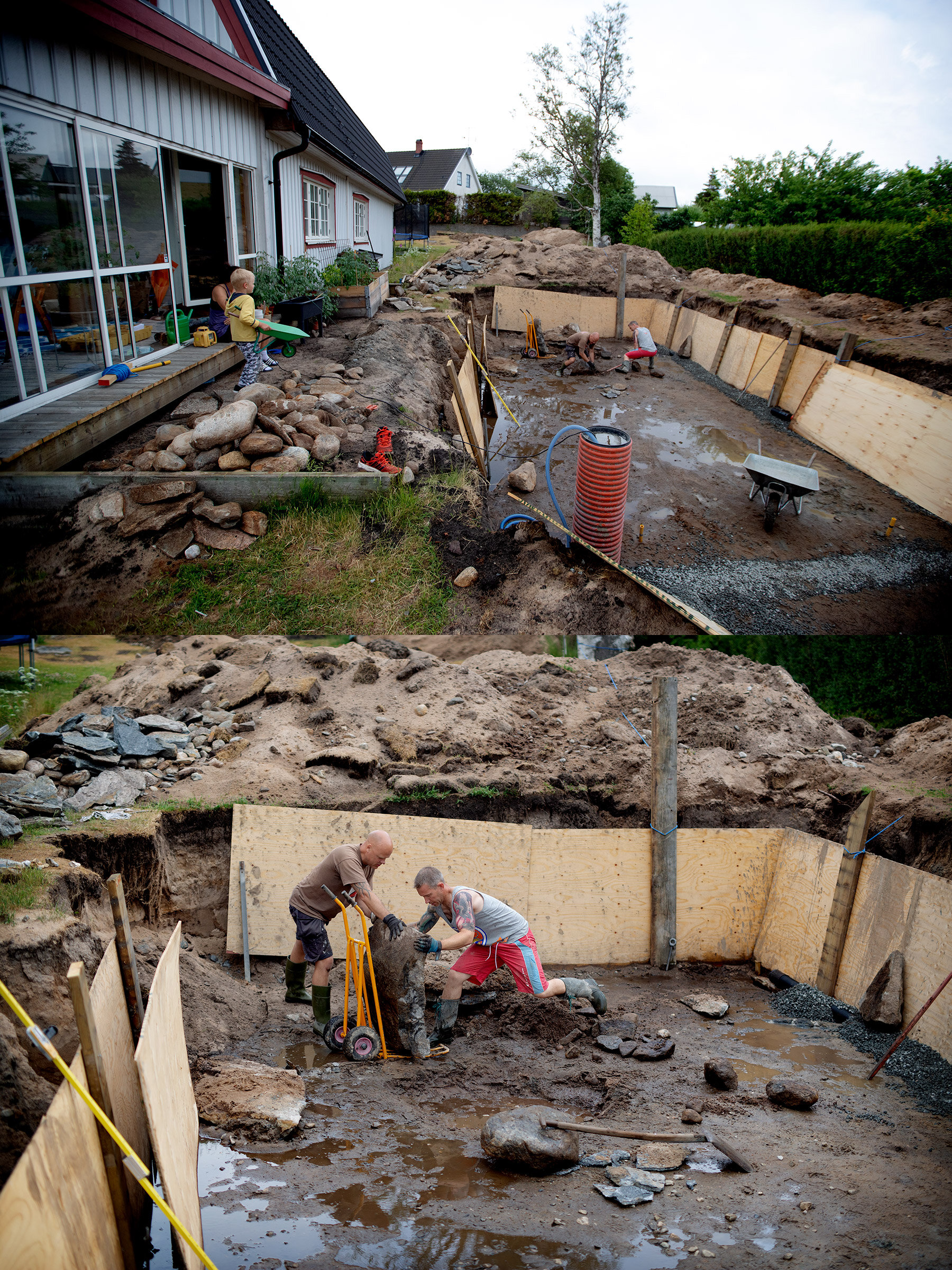 Poolprojekt pågår
