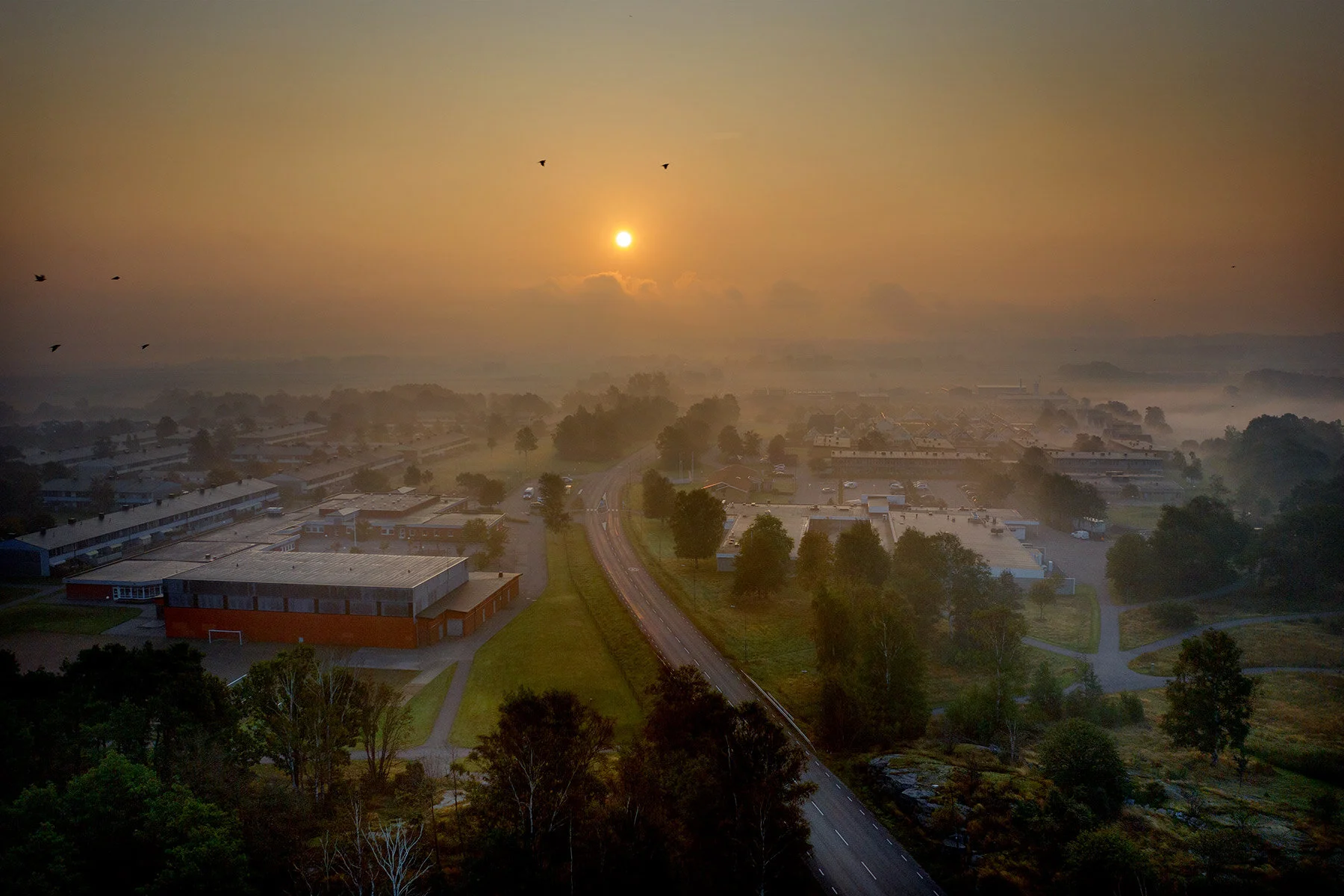 Dimmig morgon över Bua