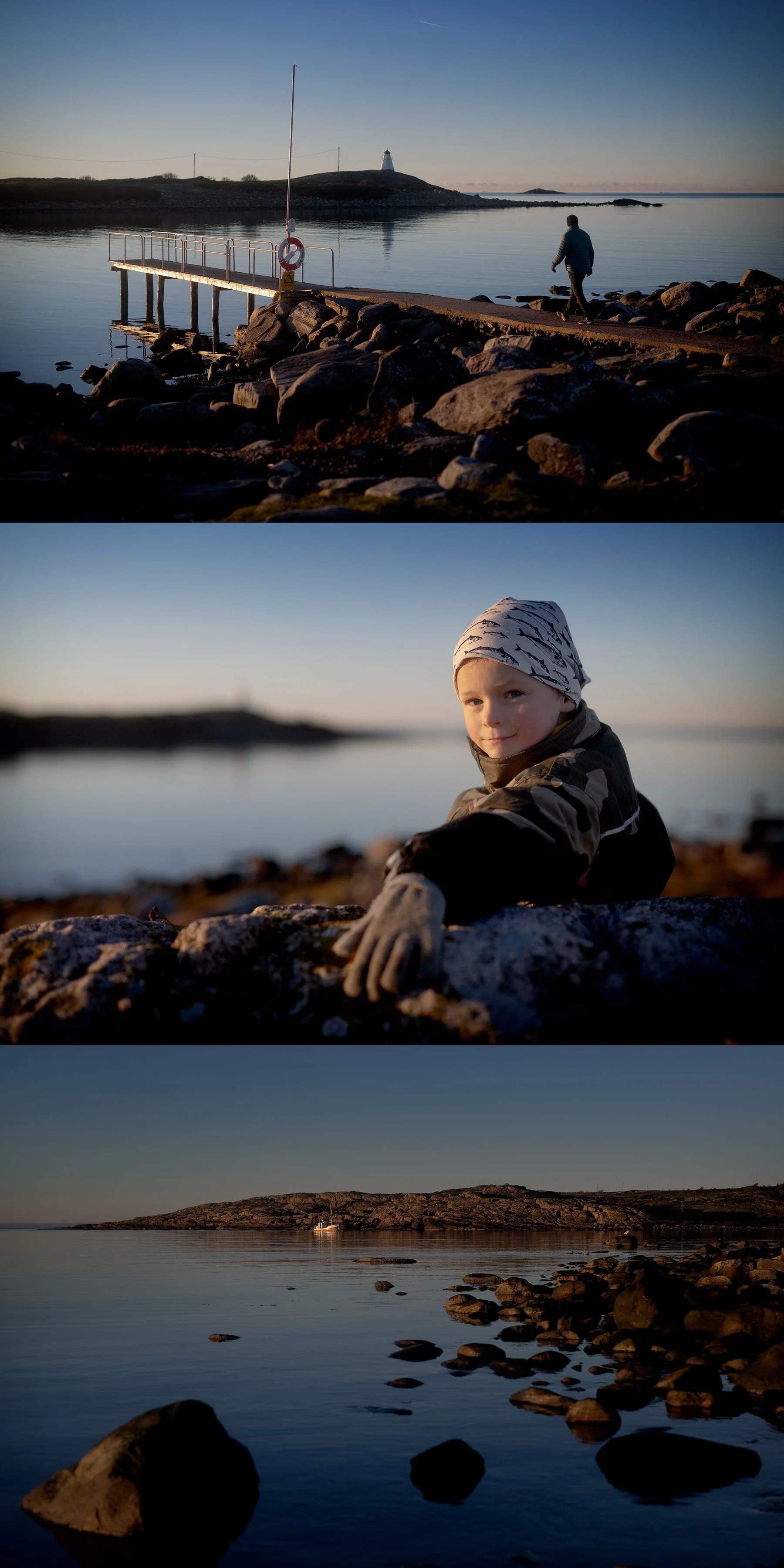 Solnedgång vid fyren