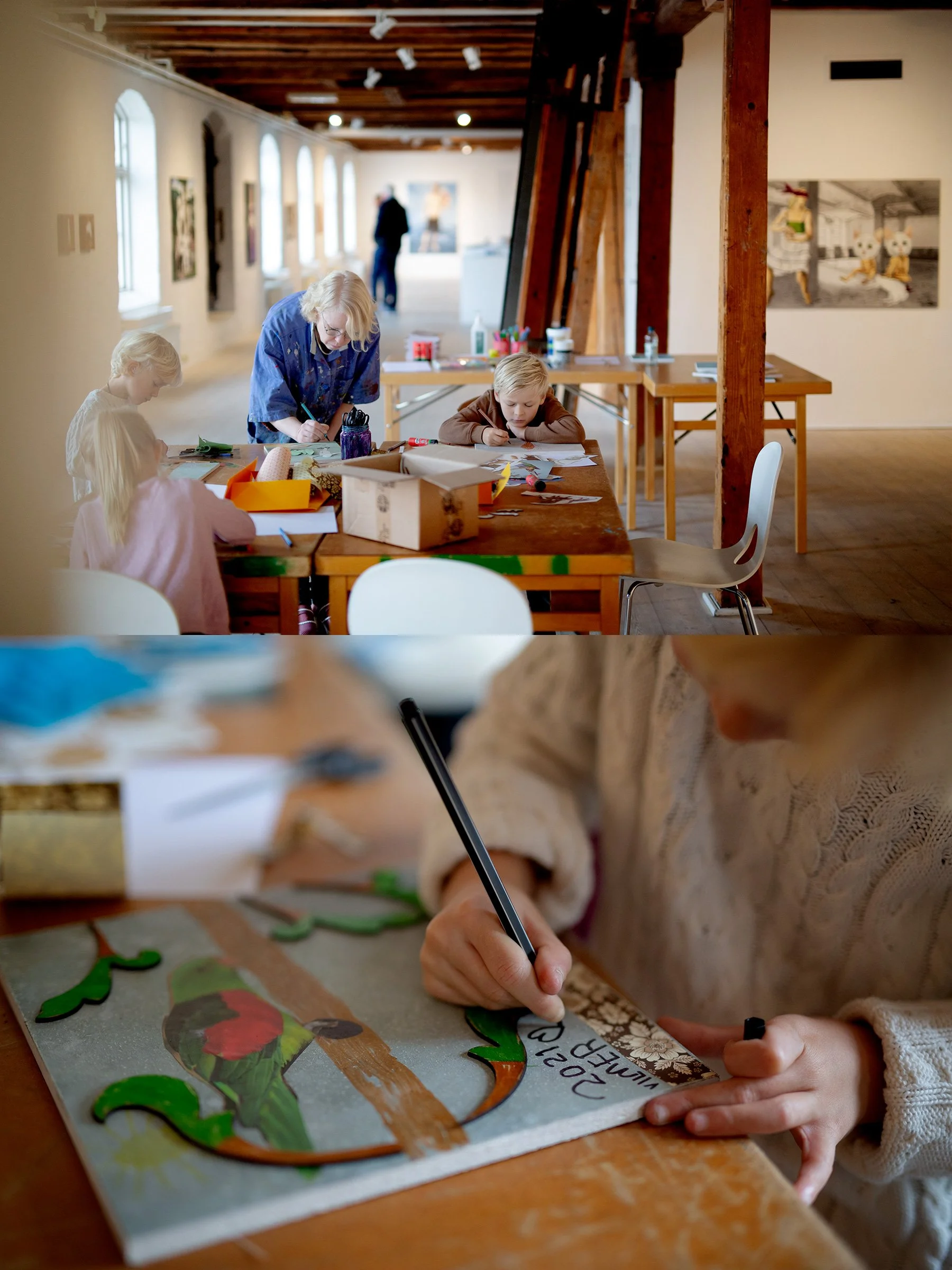 Konstworkshop i Hamnmagasinet