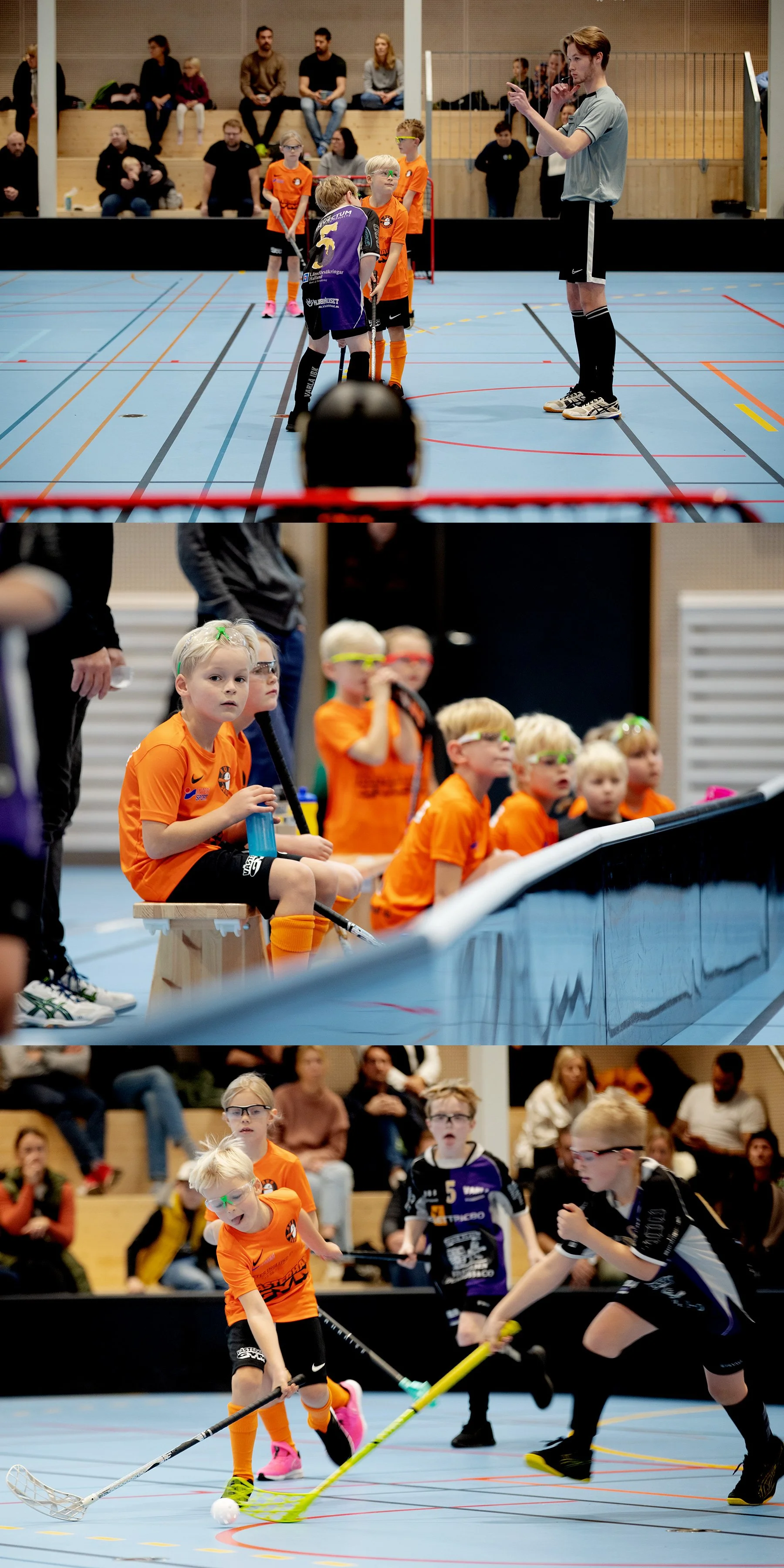 Livets första innebandymatch.