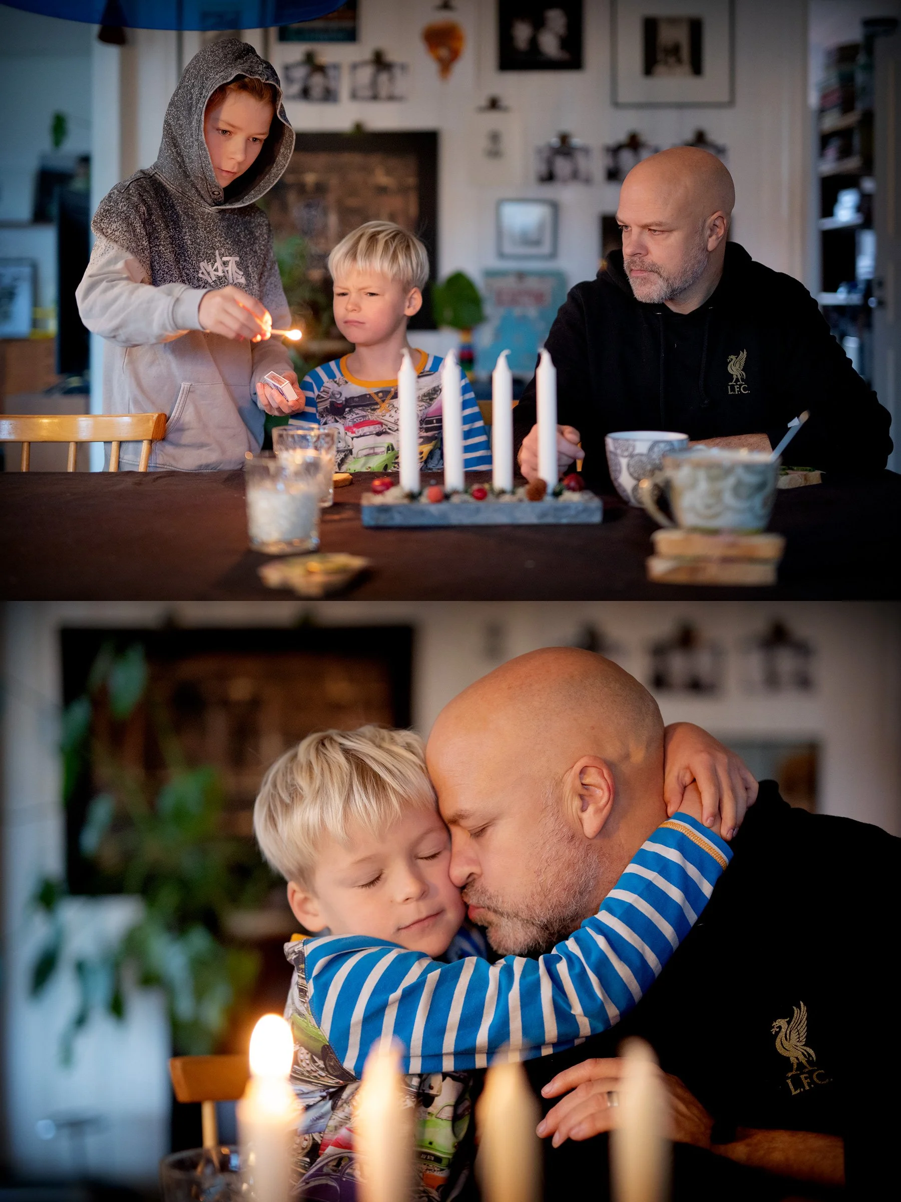 Första ljuset tänt