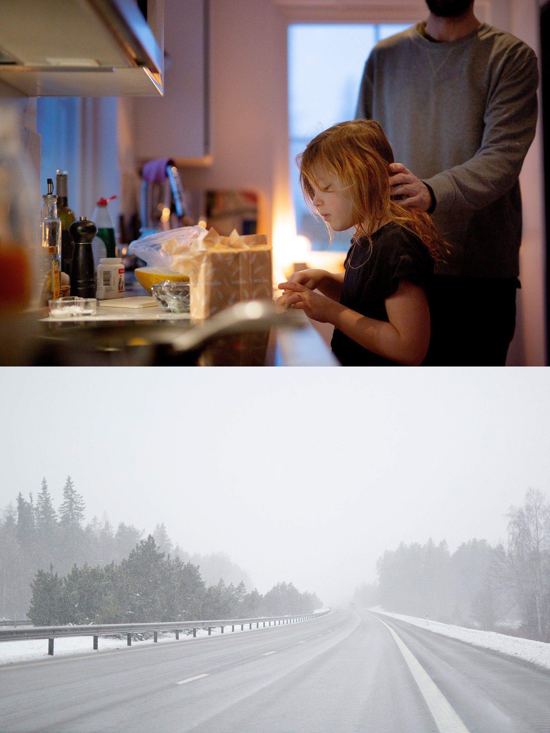 Snöstorm och hemfärd