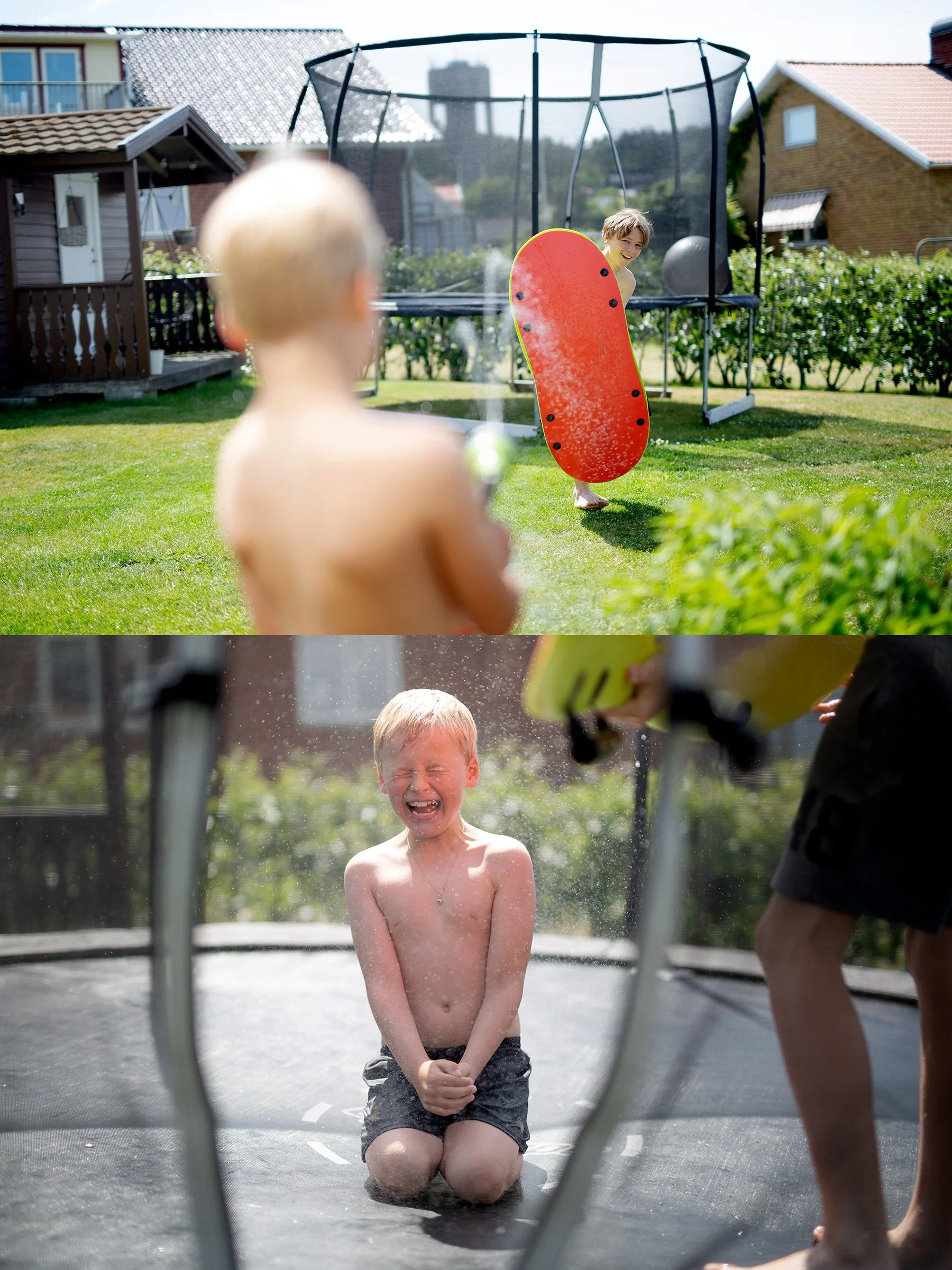 Vattenkrig och studsmattespridare