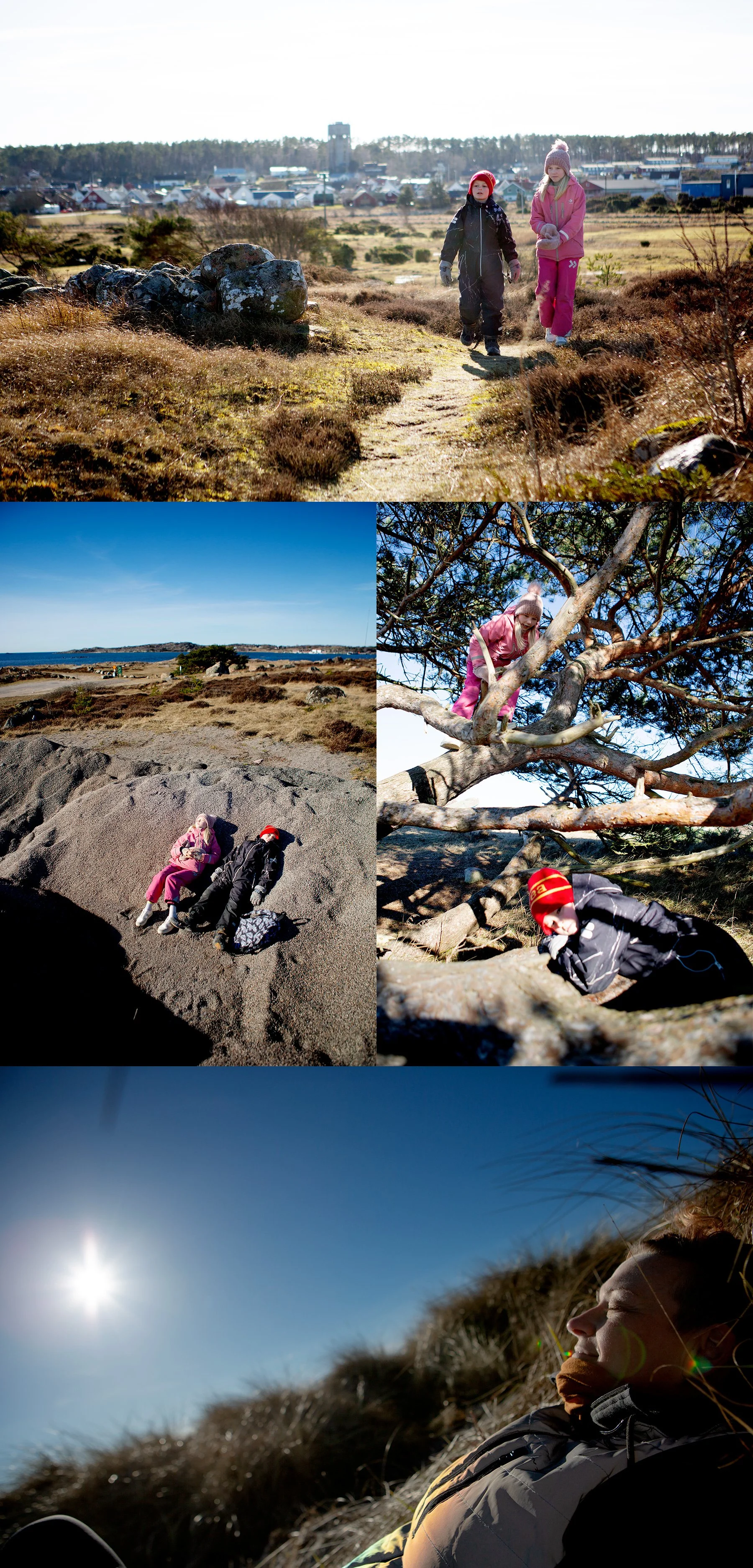 Båle med barna