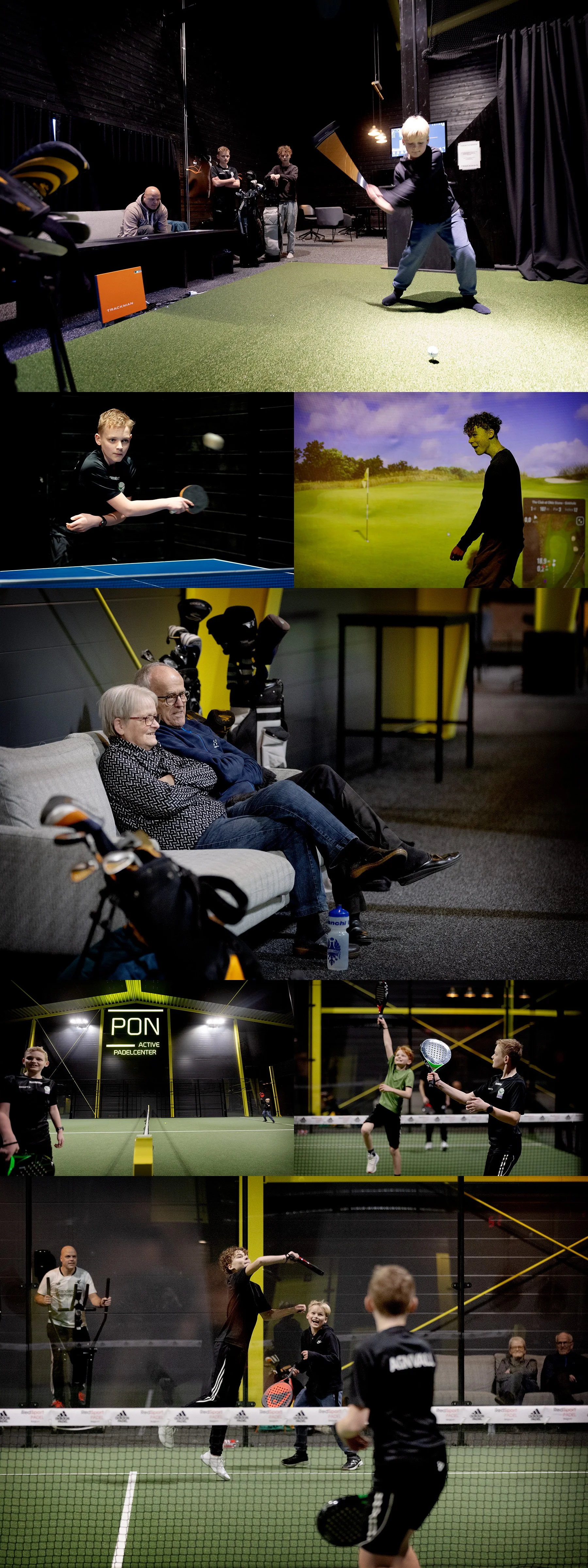 Pingis, golf och padel