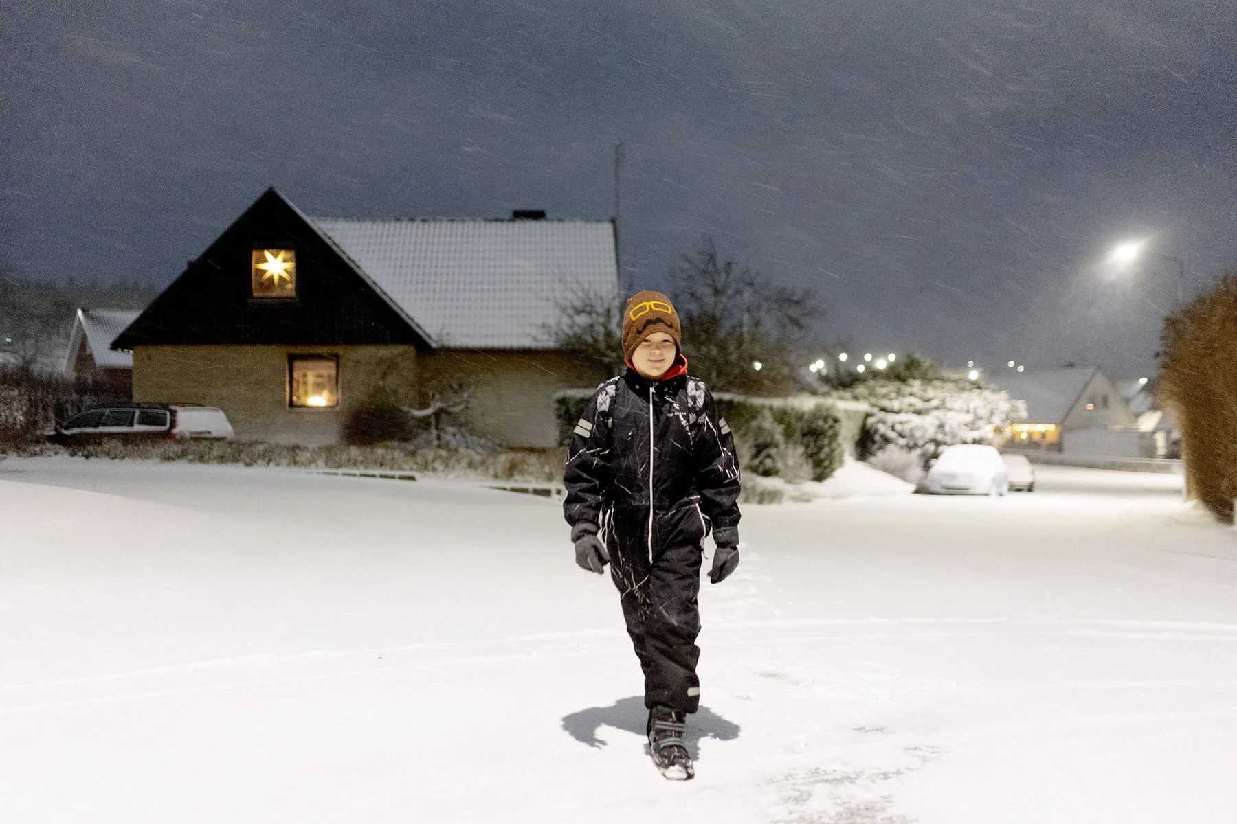 Snöstormsmorgon