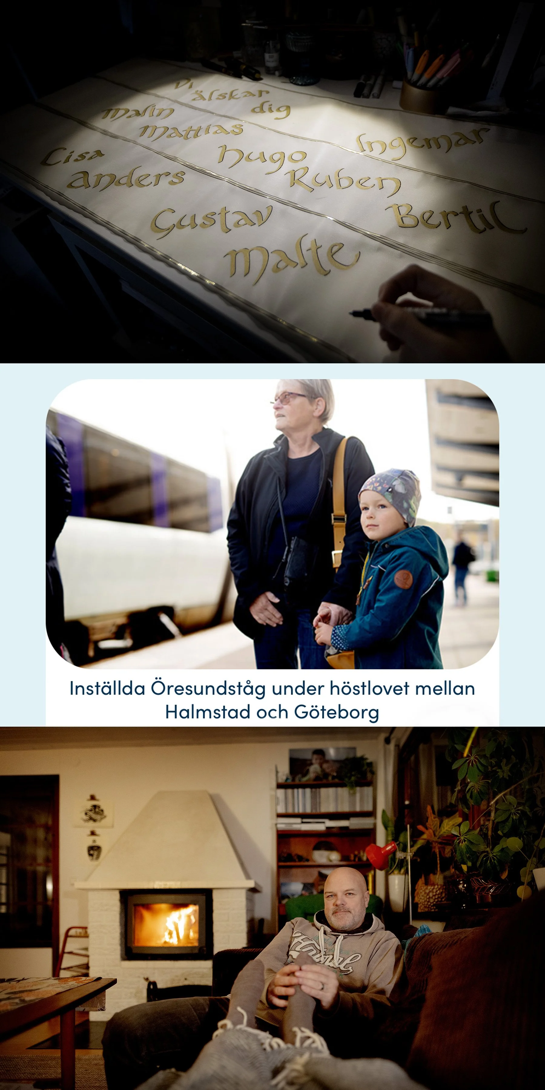 Höstens första brasa