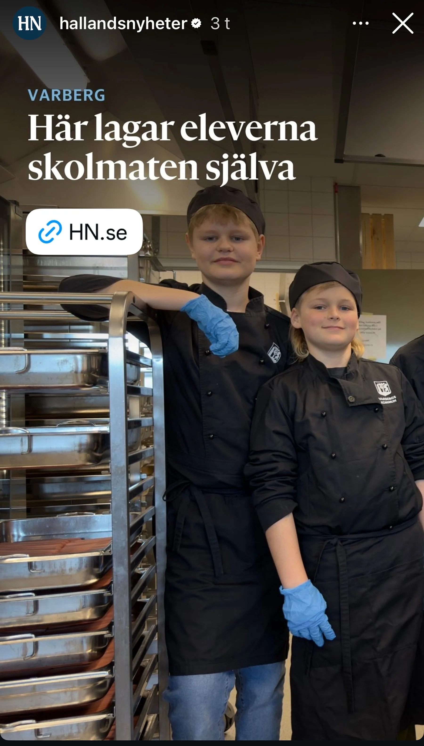 Kökspraktikanter i tidningen